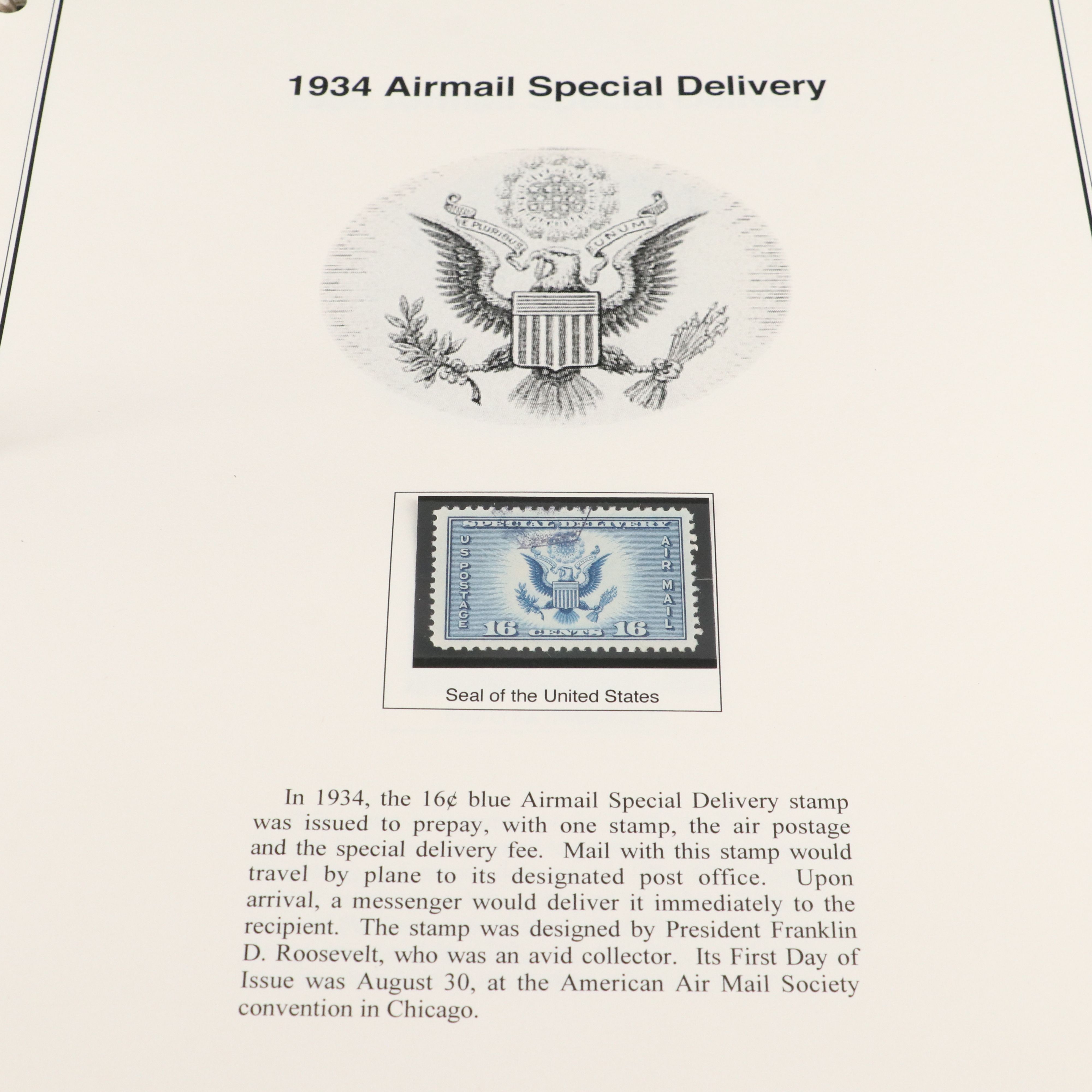 Two Stamp Albums With Revenue and Special Service Stamps