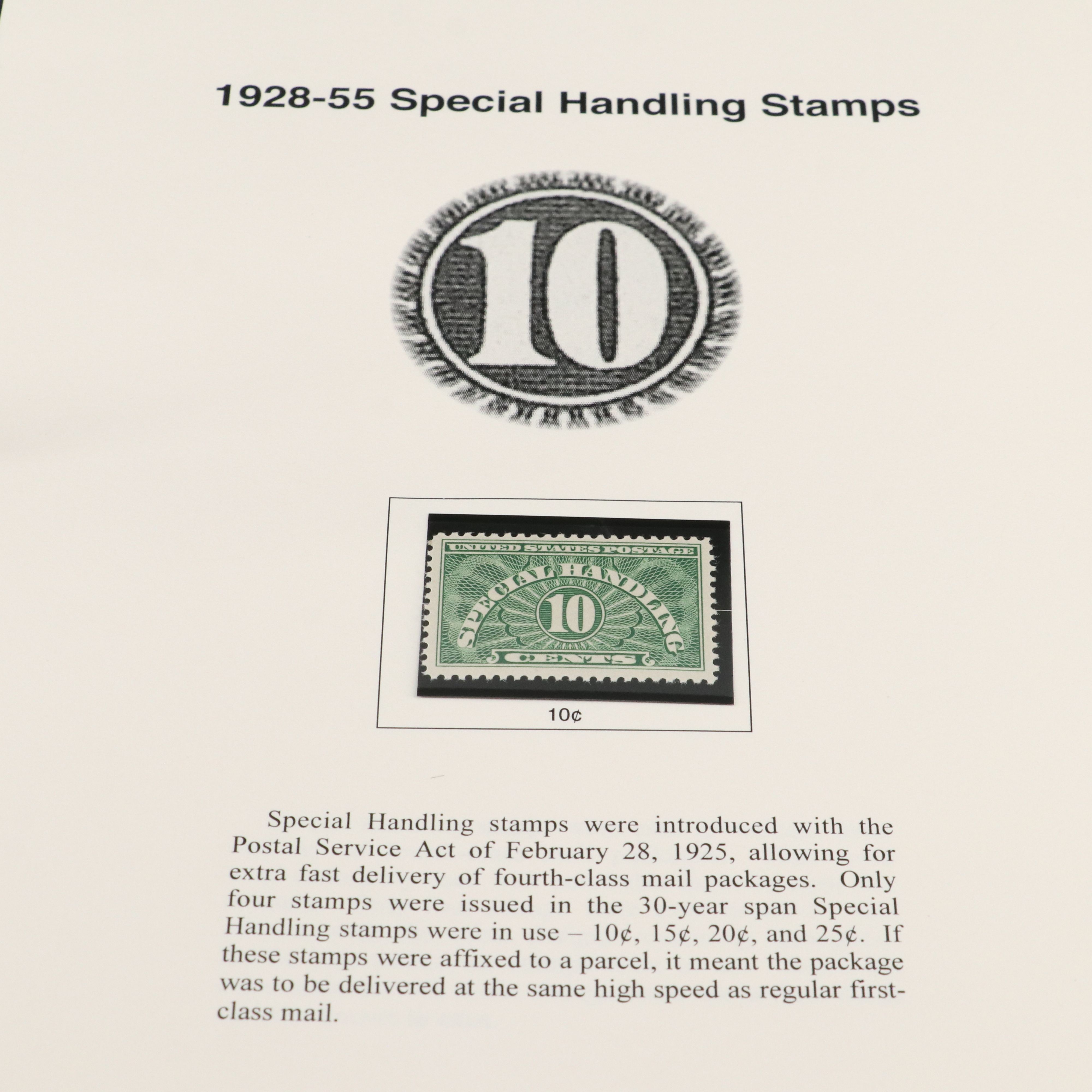 Two Stamp Albums With Revenue and Special Service Stamps
