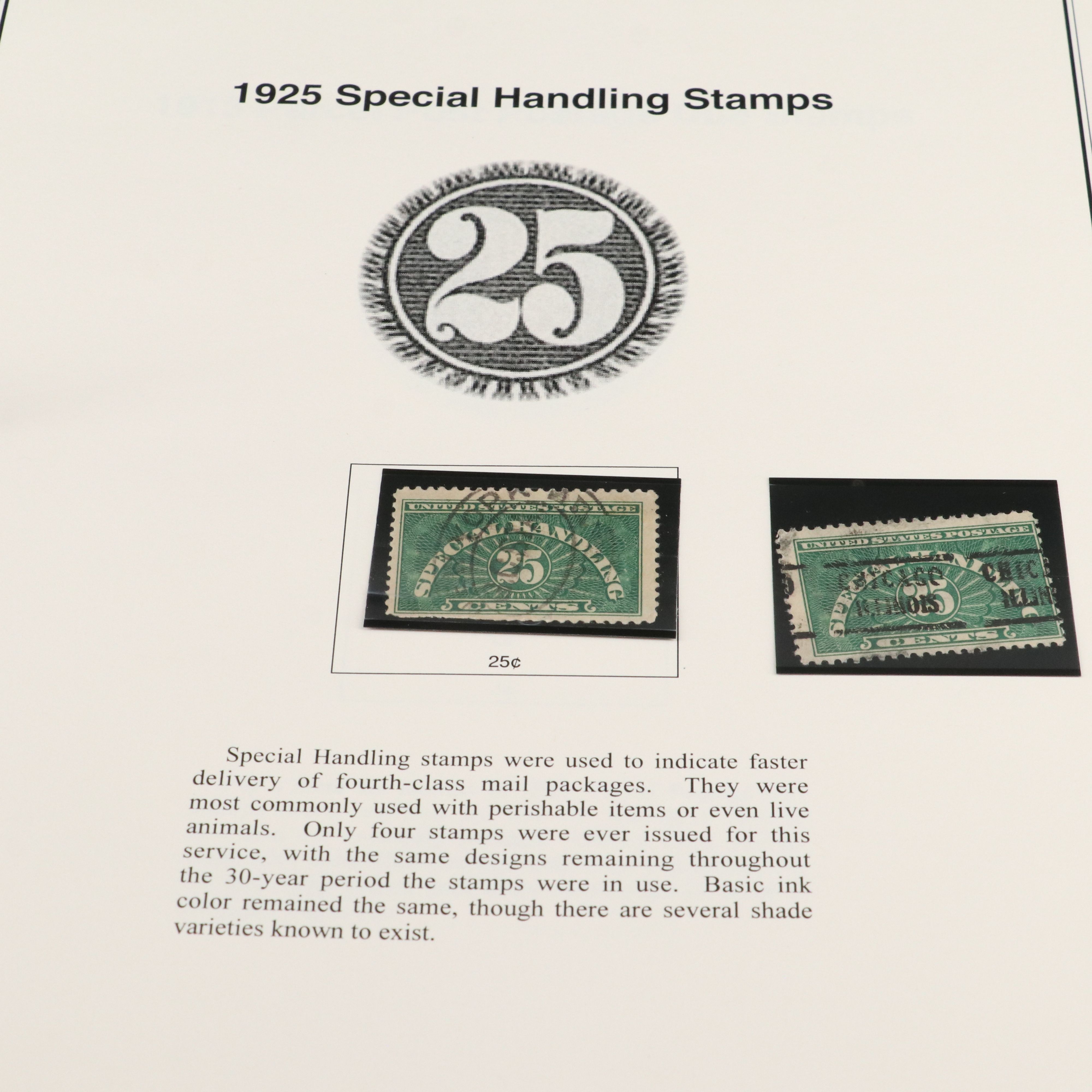 Two Stamp Albums With Revenue and Special Service Stamps
