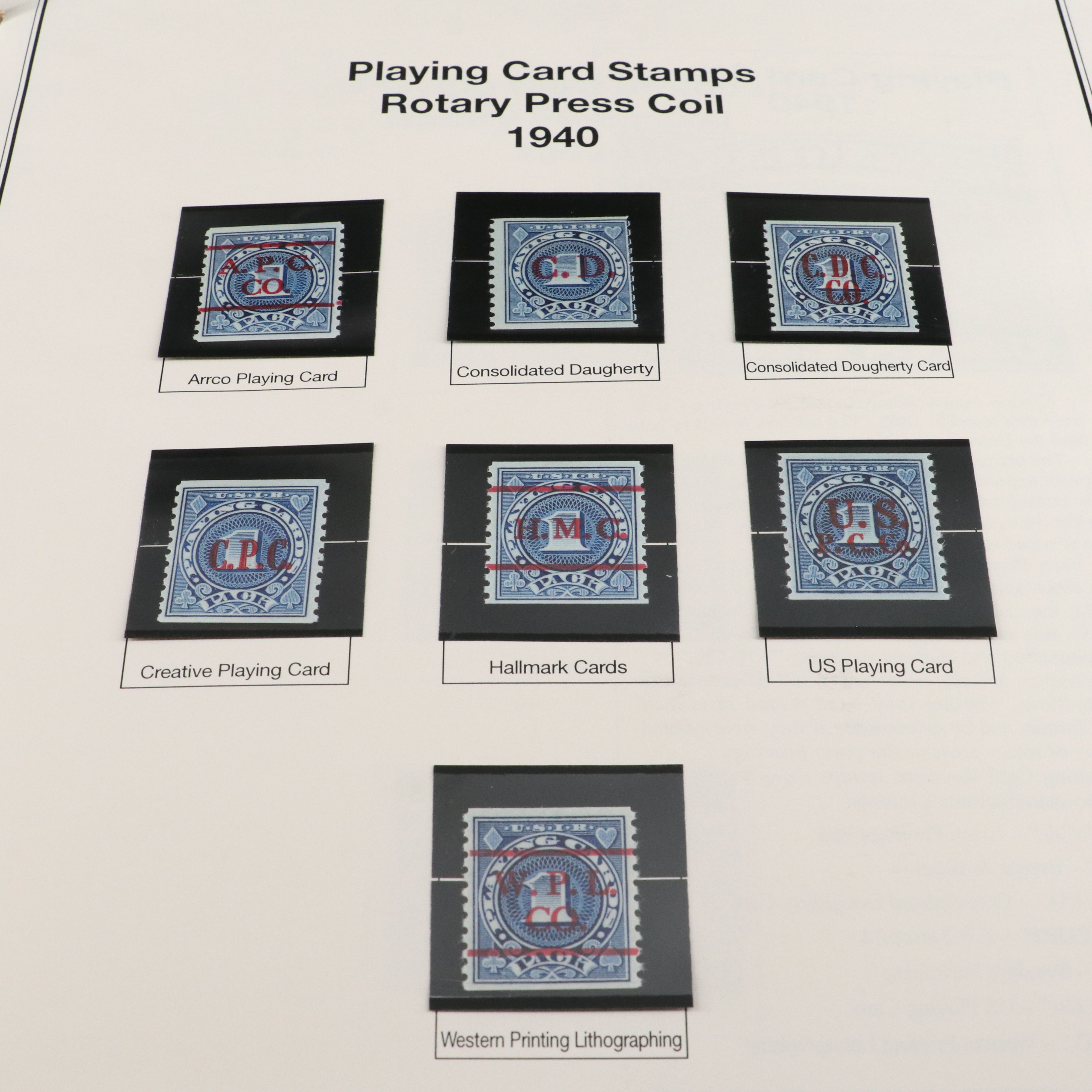 Two Stamp Albums With Revenue and Special Service Stamps