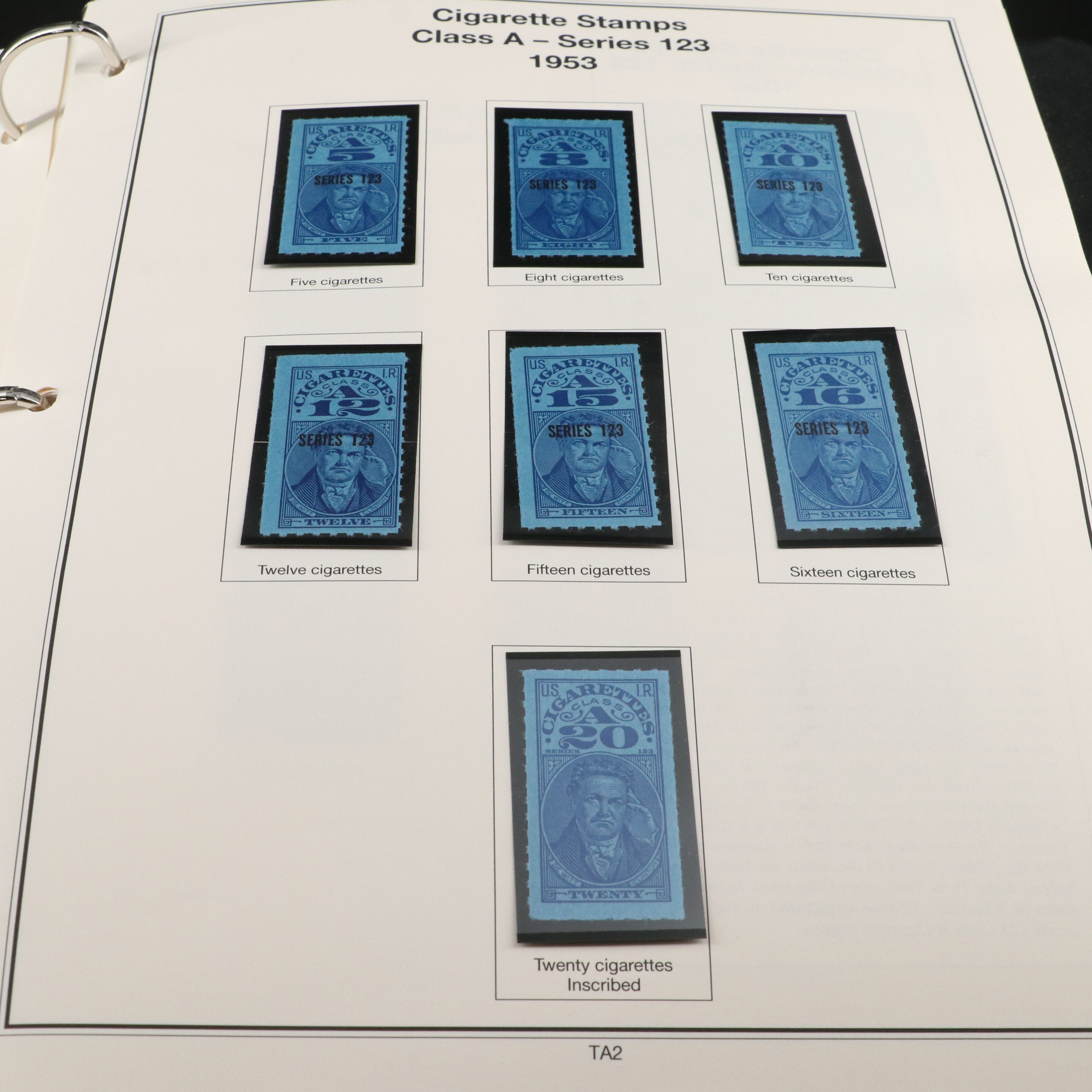 Two Stamp Albums With Revenue and Special Service Stamps