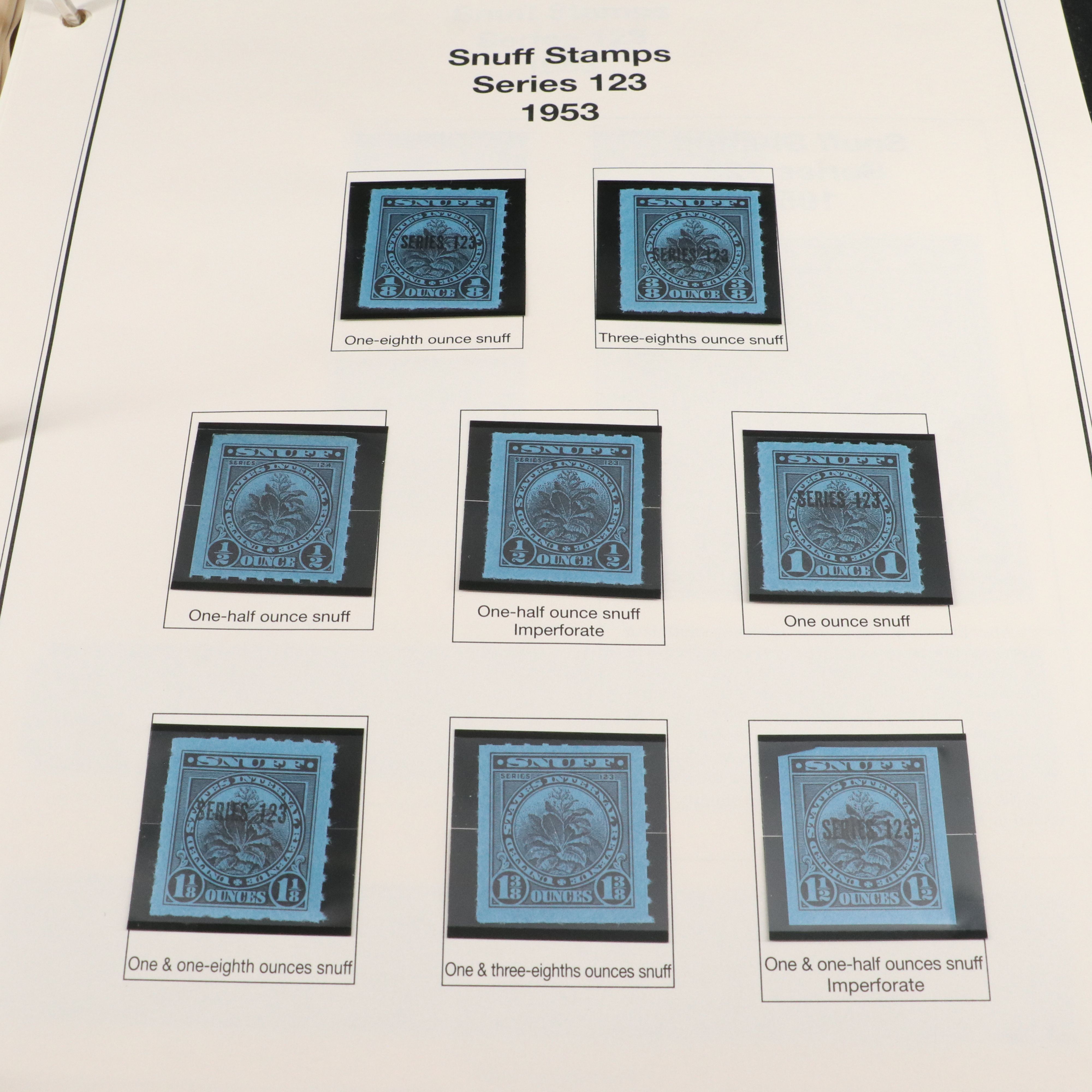 Two Stamp Albums With Revenue and Special Service Stamps