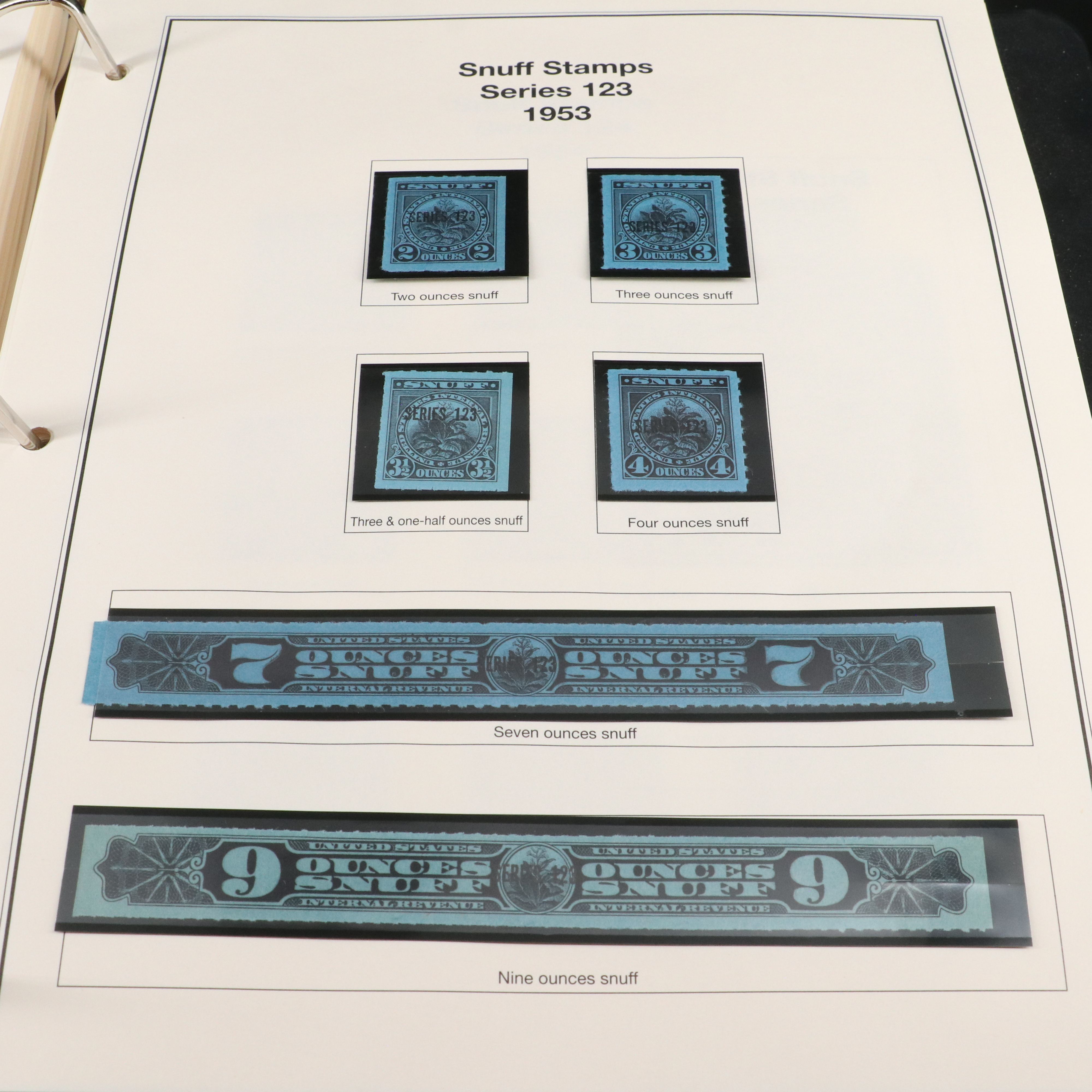 Two Stamp Albums With Revenue and Special Service Stamps