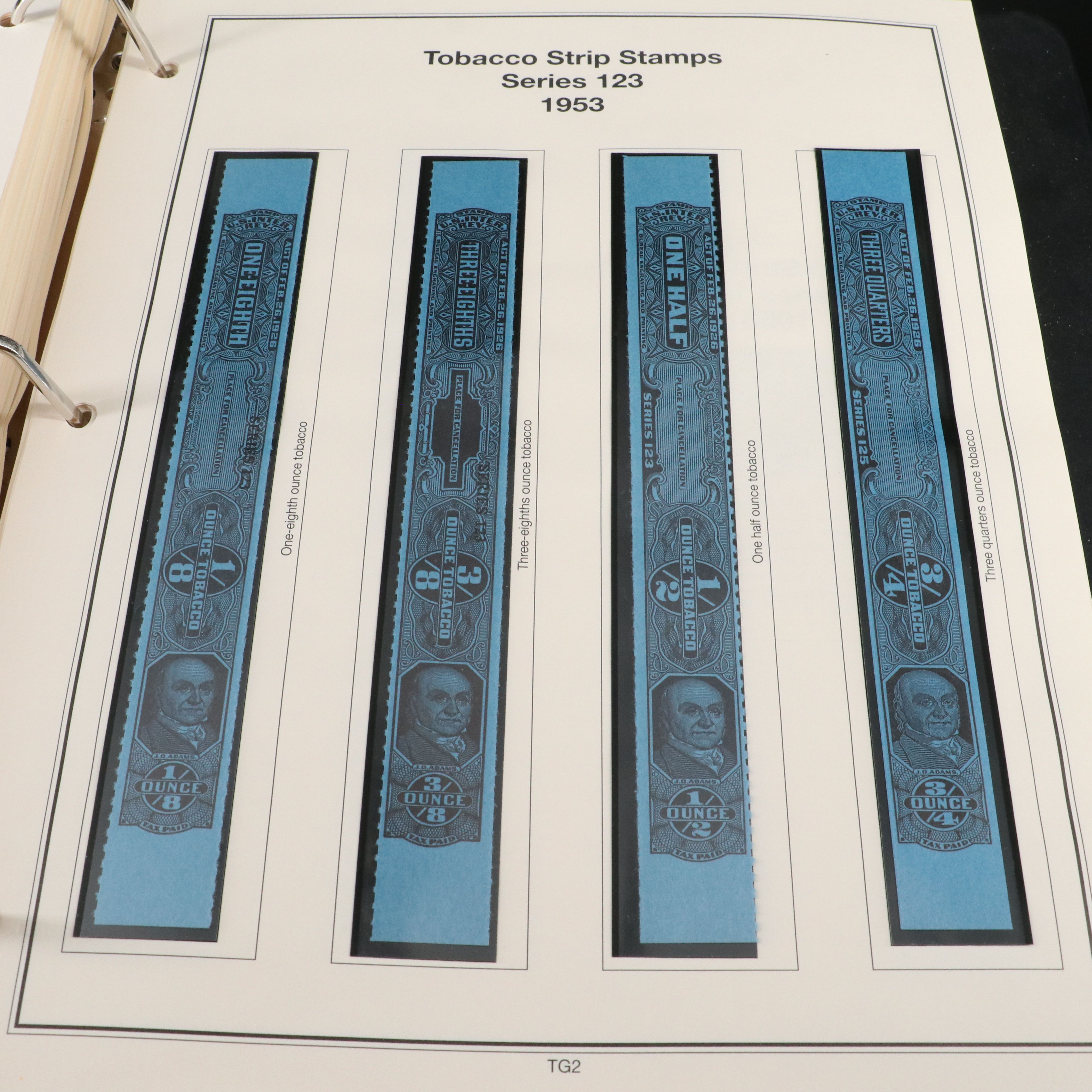 Two Stamp Albums With Revenue and Special Service Stamps
