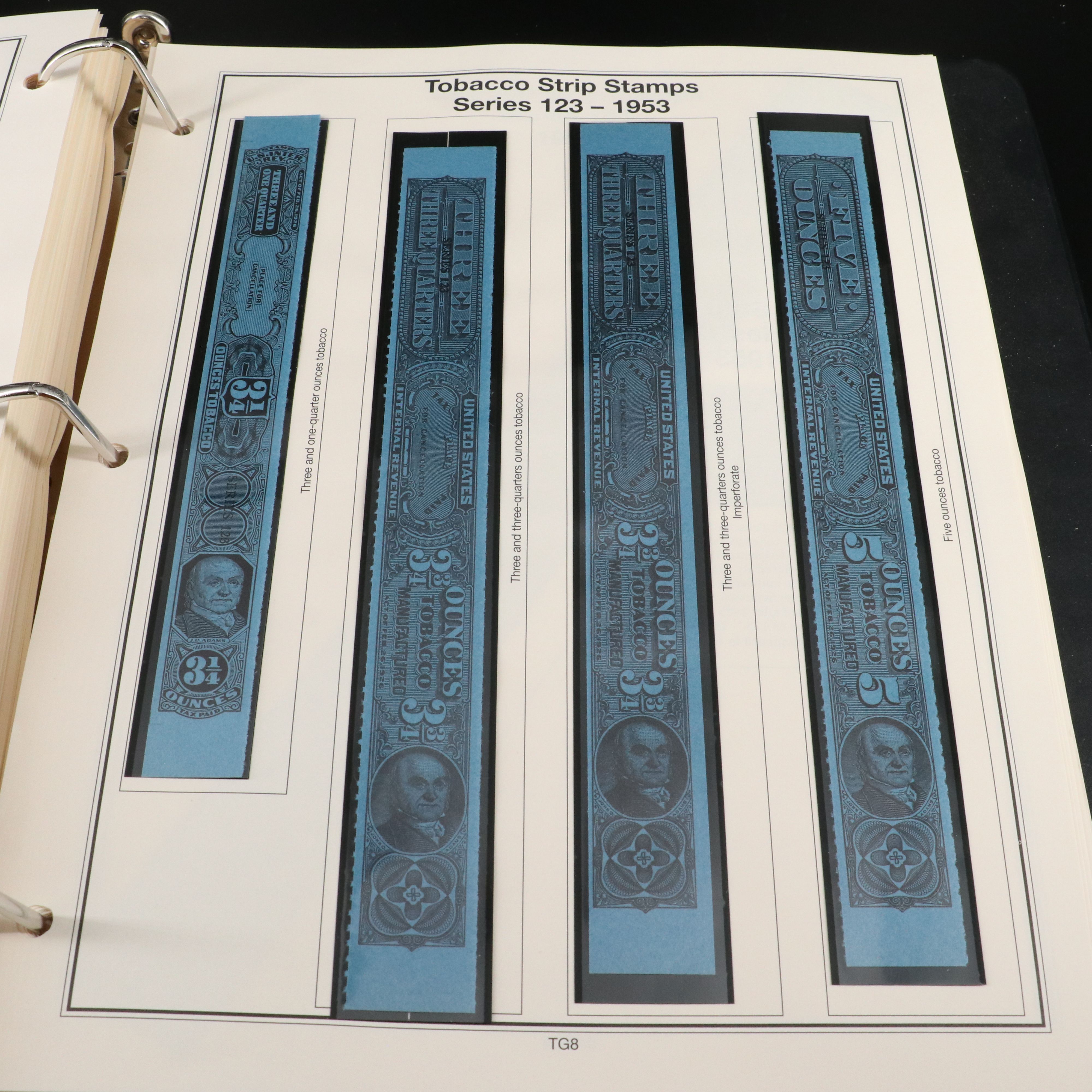 Two Stamp Albums With Revenue and Special Service Stamps