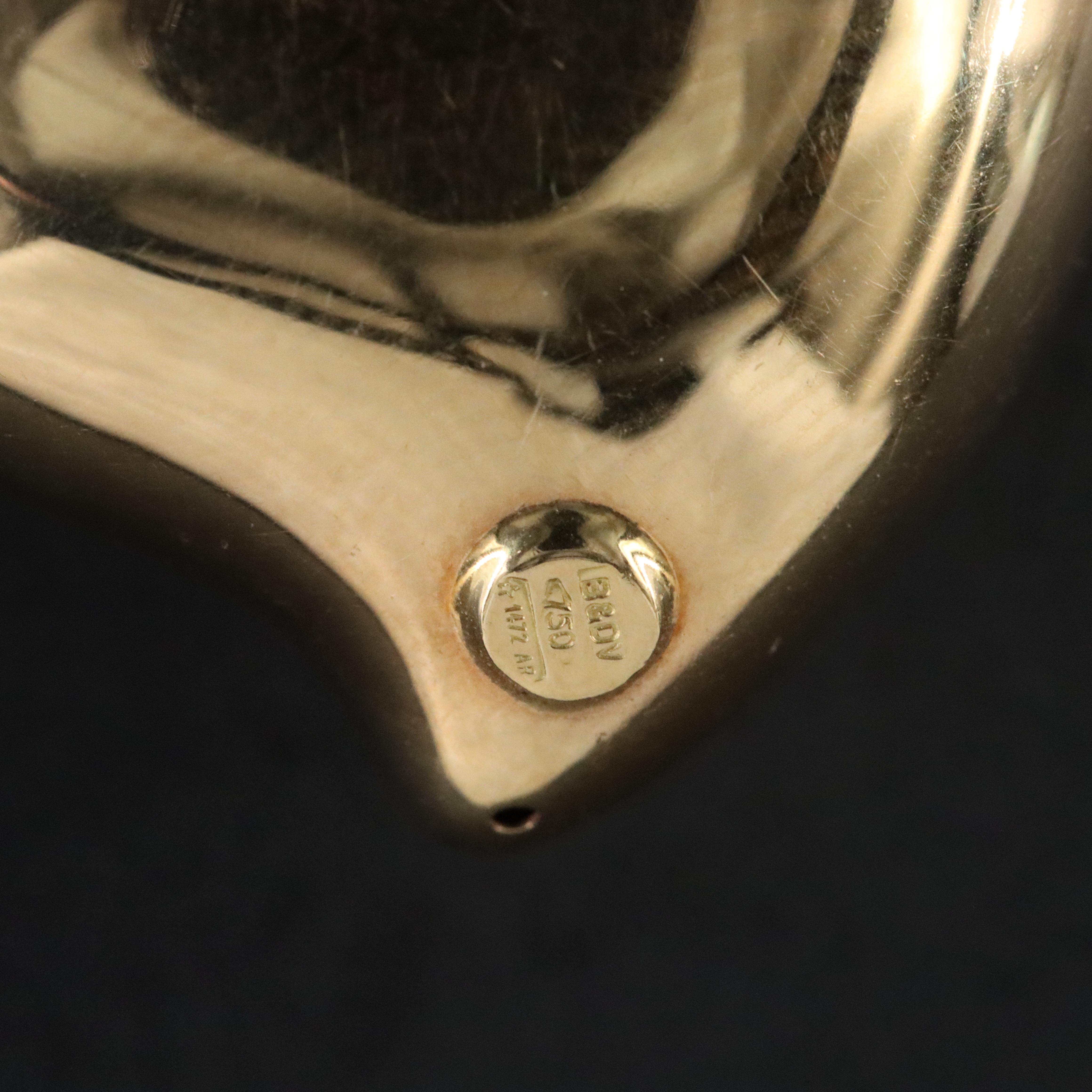 18K Puff Heart Pendant