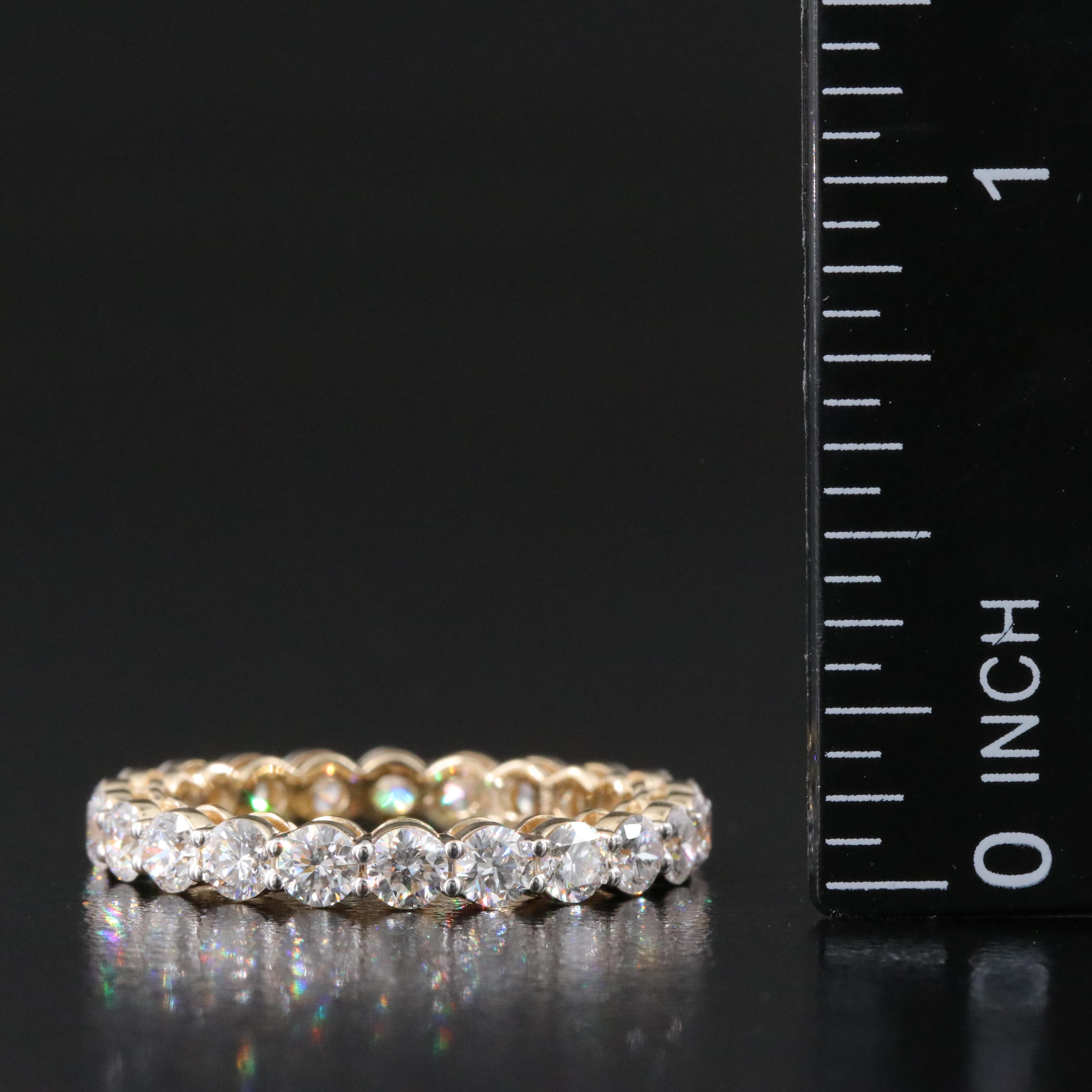 14K 2.19 CTW Lab Grown Diamond Eternity Band