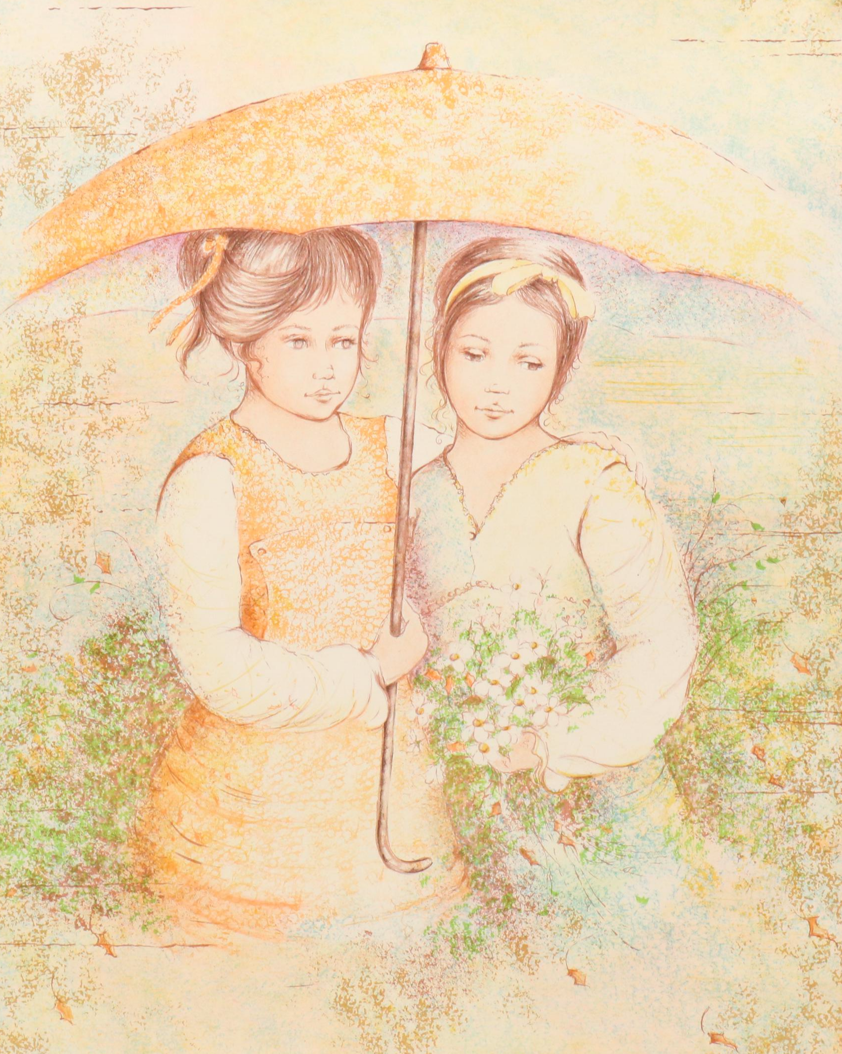 Carol Paolillo Lithographs of Mother and Child, Late 20th Century