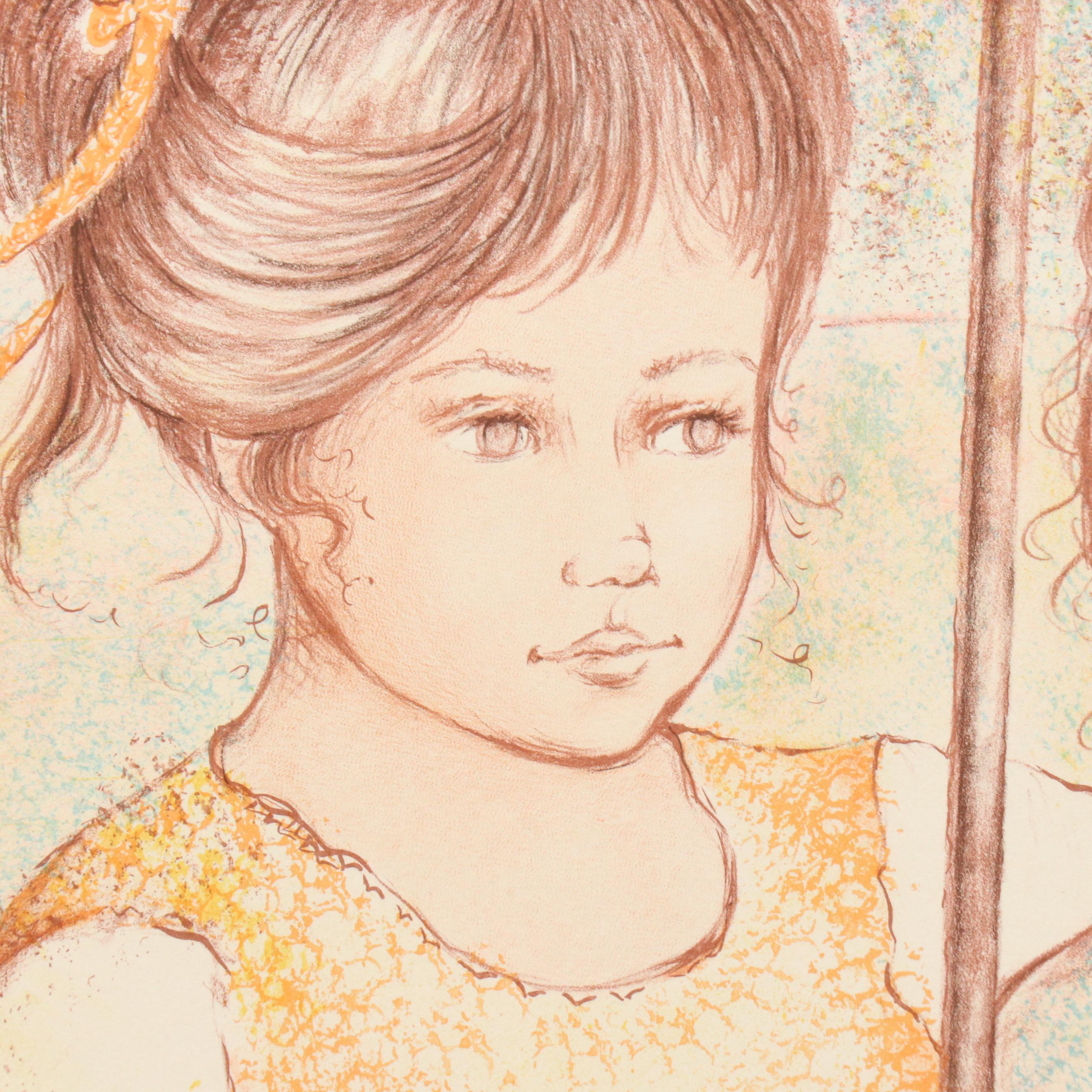 Carol Paolillo Lithographs of Mother and Child, Late 20th Century