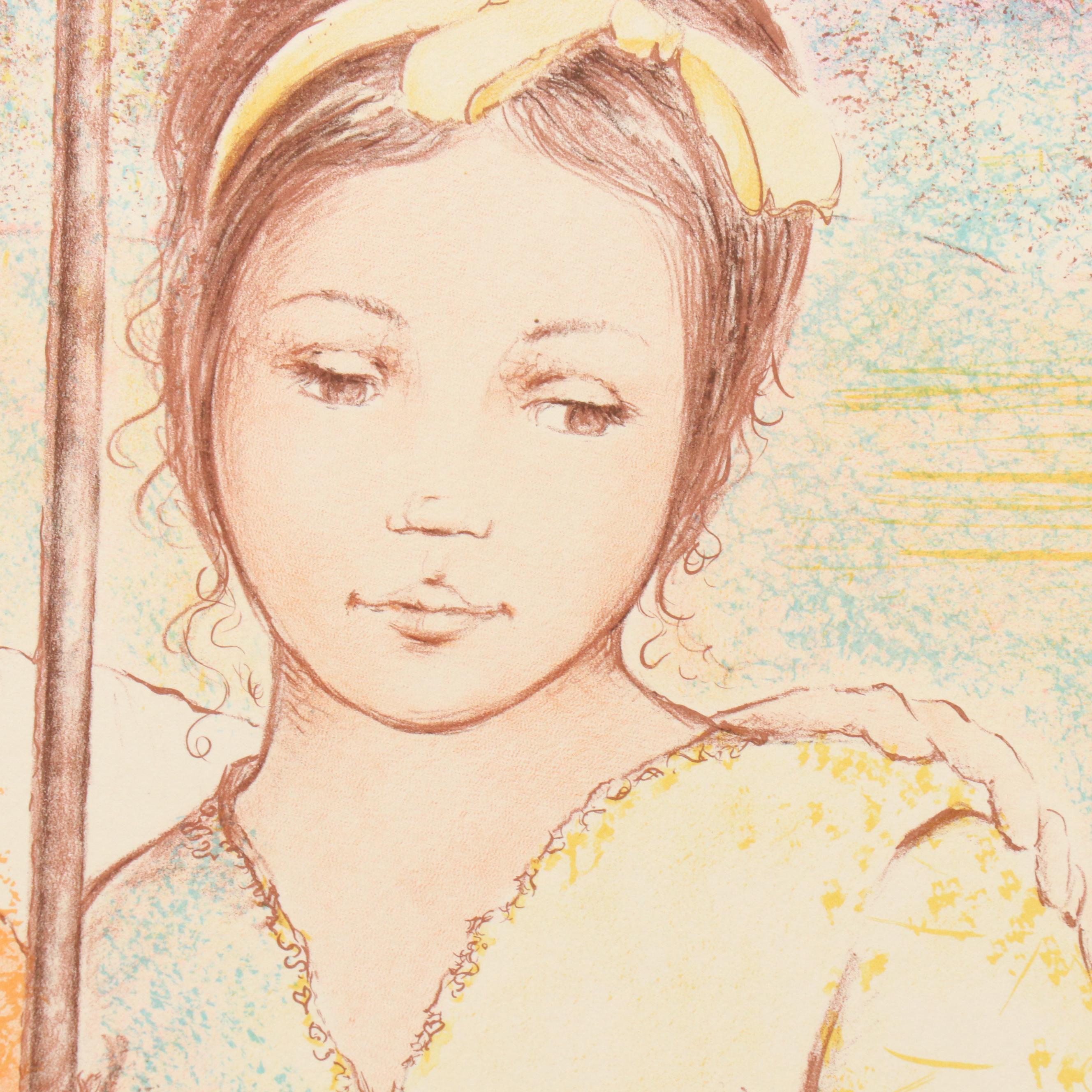 Carol Paolillo Lithographs of Mother and Child, Late 20th Century