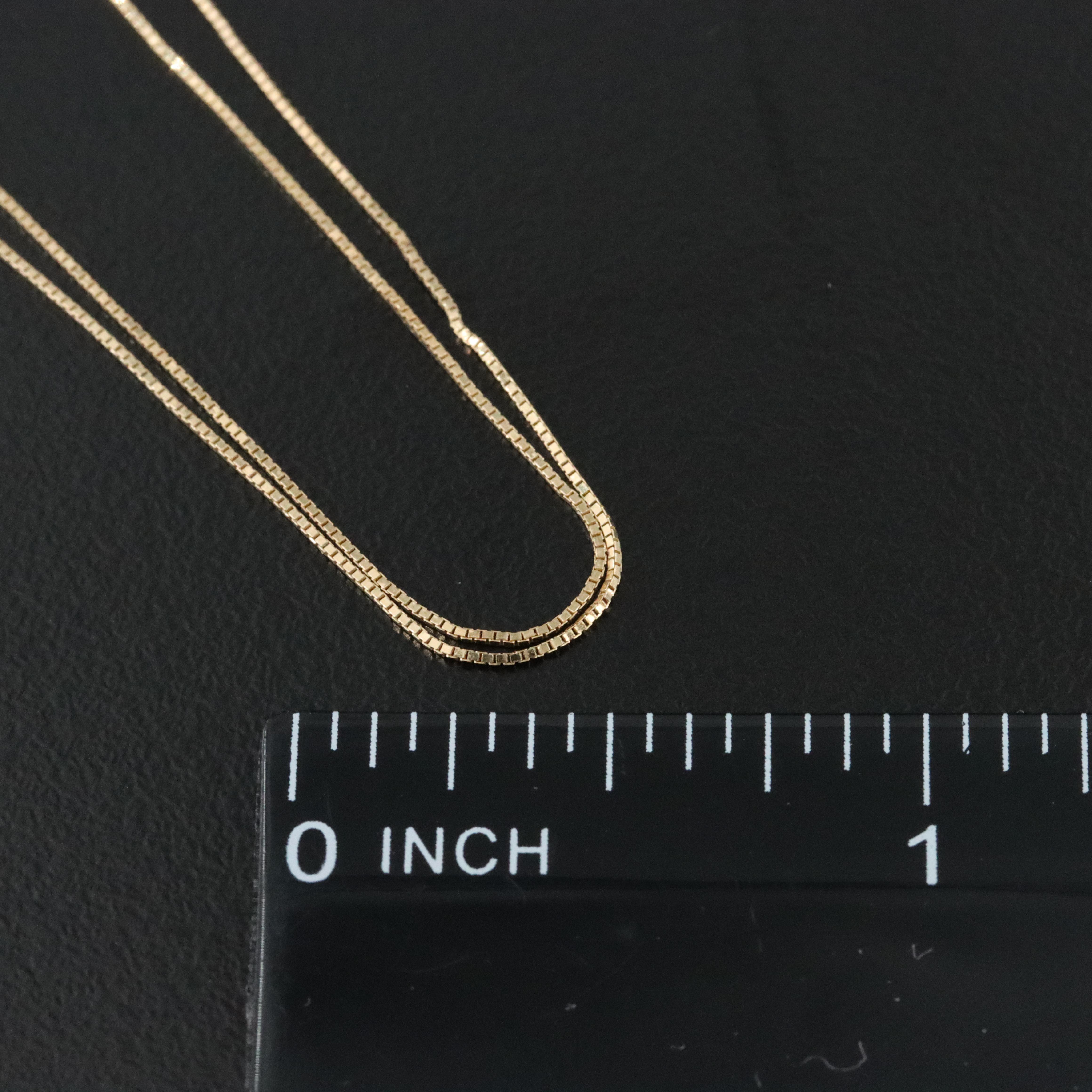 14K Box Chain Necklace