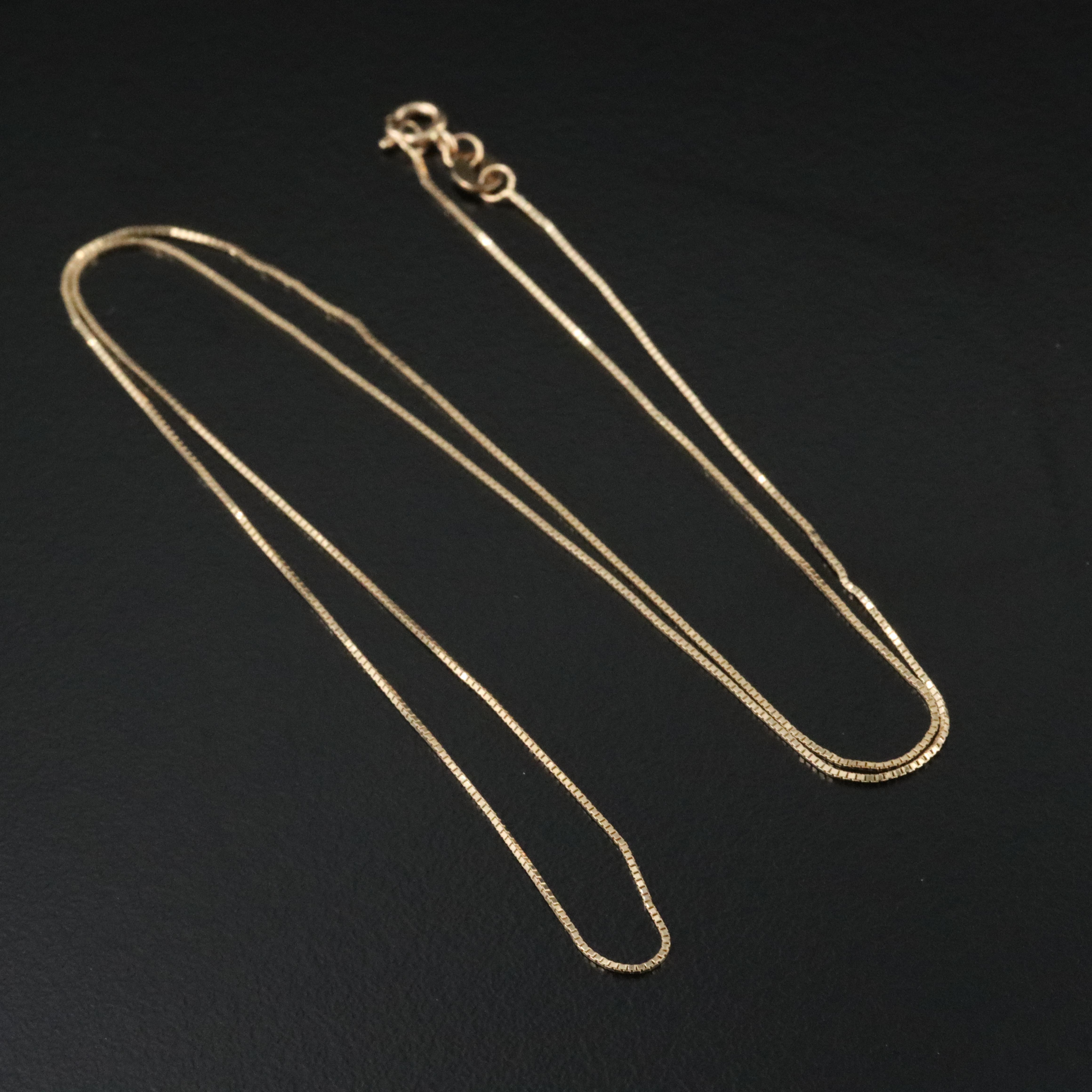 14K Box Chain Necklace