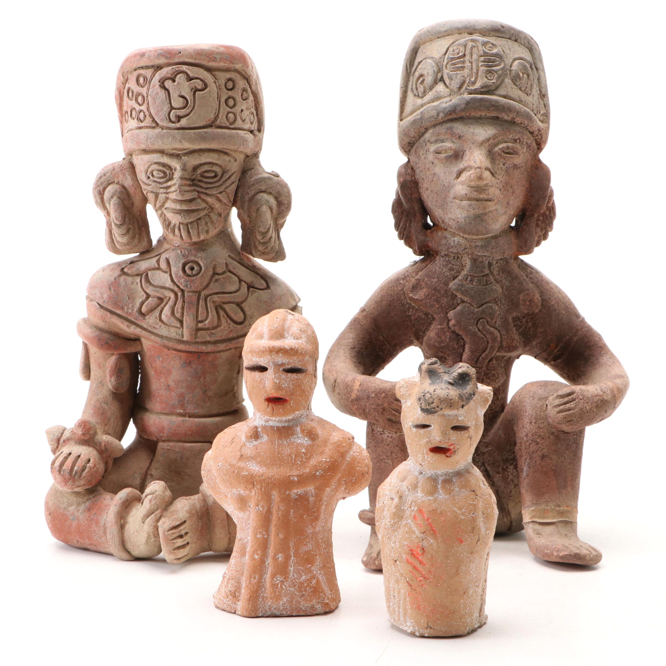 Mesoamerican Style and Other Ceramic Figures
