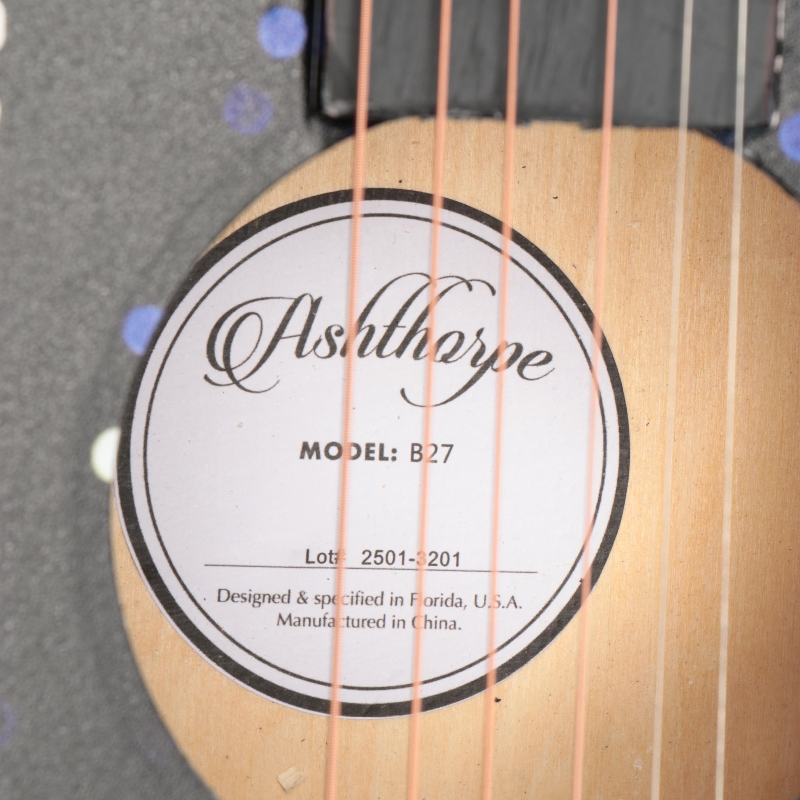 Taylor Swift Decal-Signed "The Eras Tour" Ashthorpe Acoustic Guitar, JSA