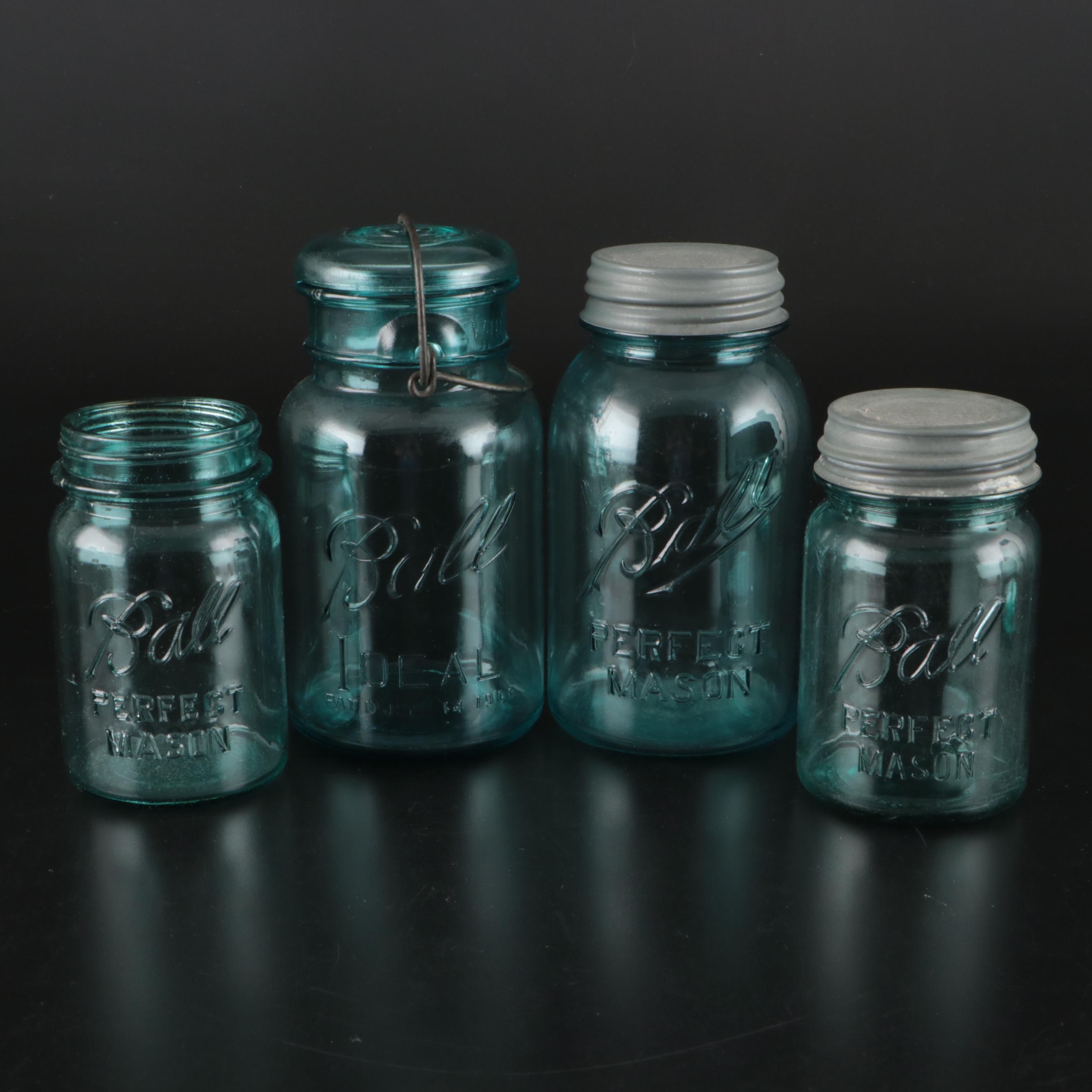 Ball, Atlas, Drey and Other Glass Food Storage Jars and Bottles