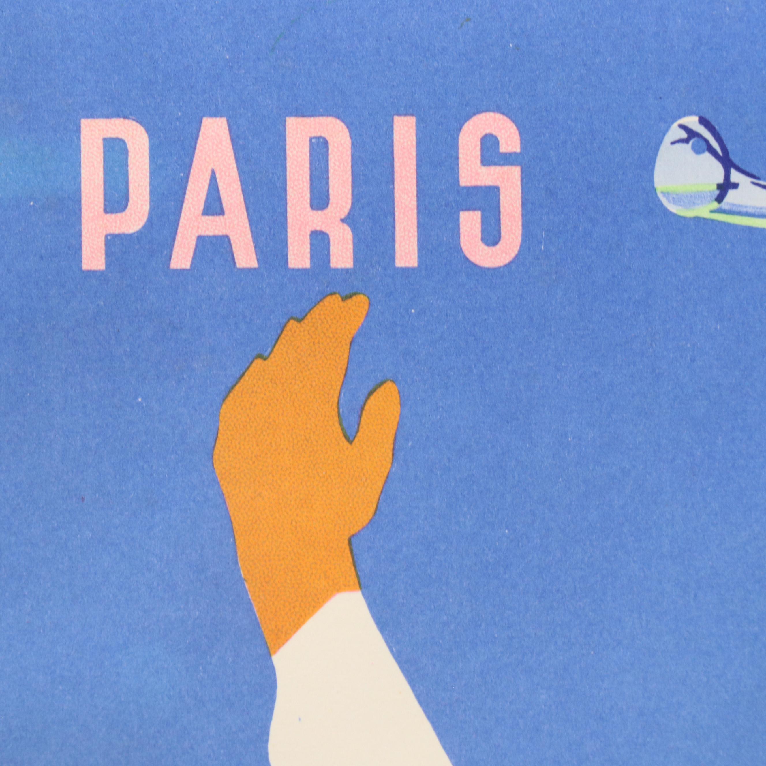 Air France Lithograph "Paris - Mexico" After Edmond Maurus, Mid-20th Century