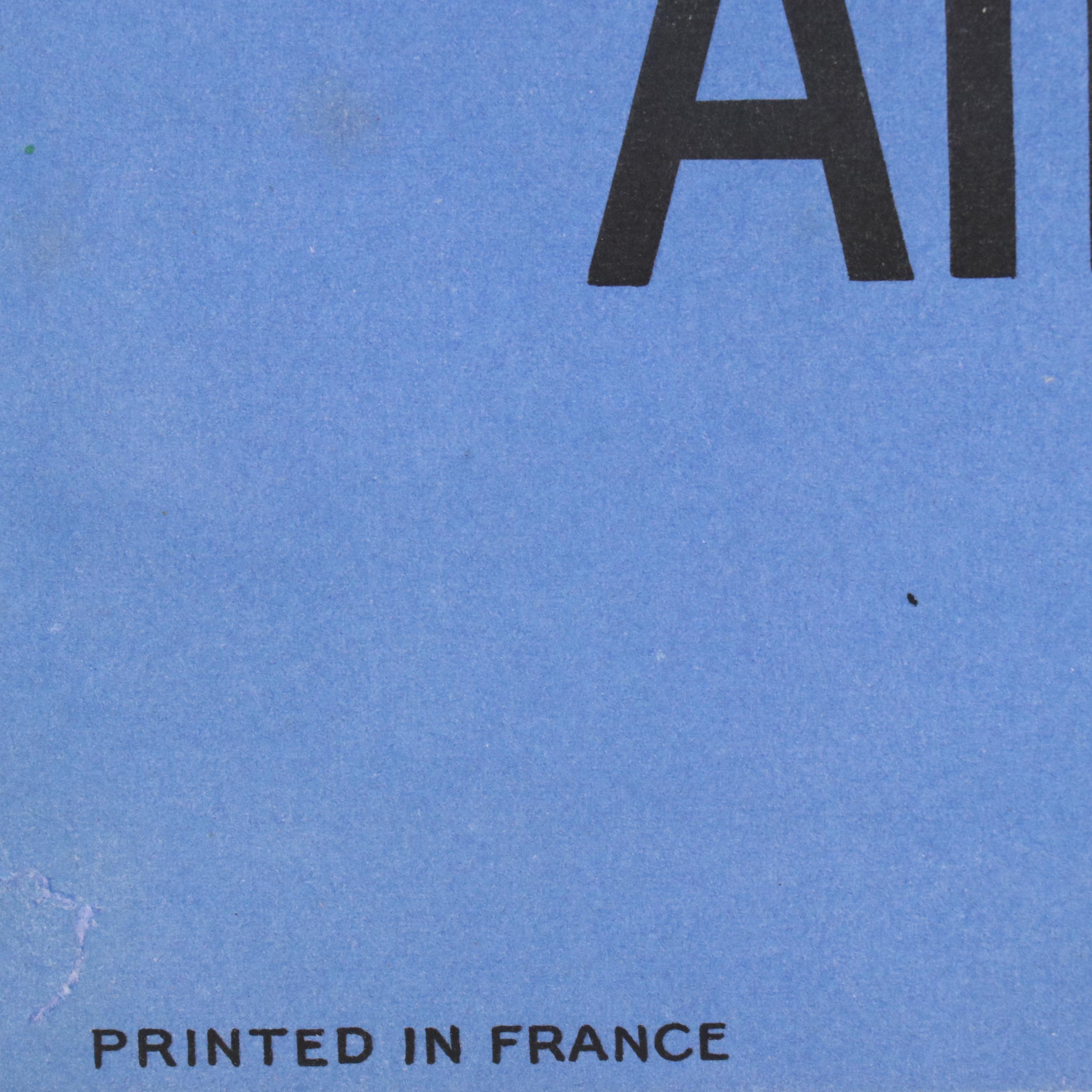 Air France Lithograph "Paris - Mexico" After Edmond Maurus, Mid-20th Century