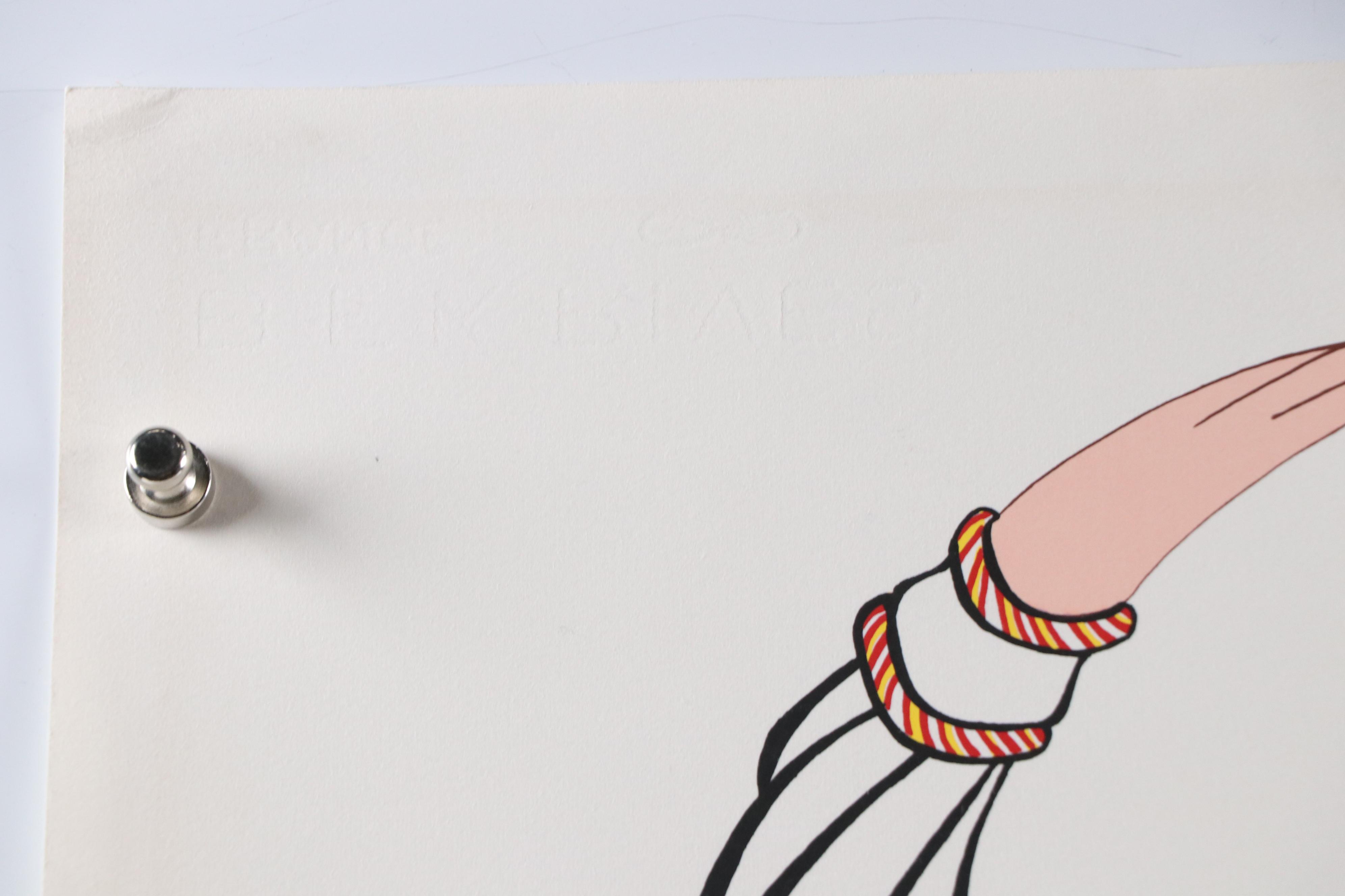 Sara Harwin Serigraph "Dancers of Dubrovnik," 1982