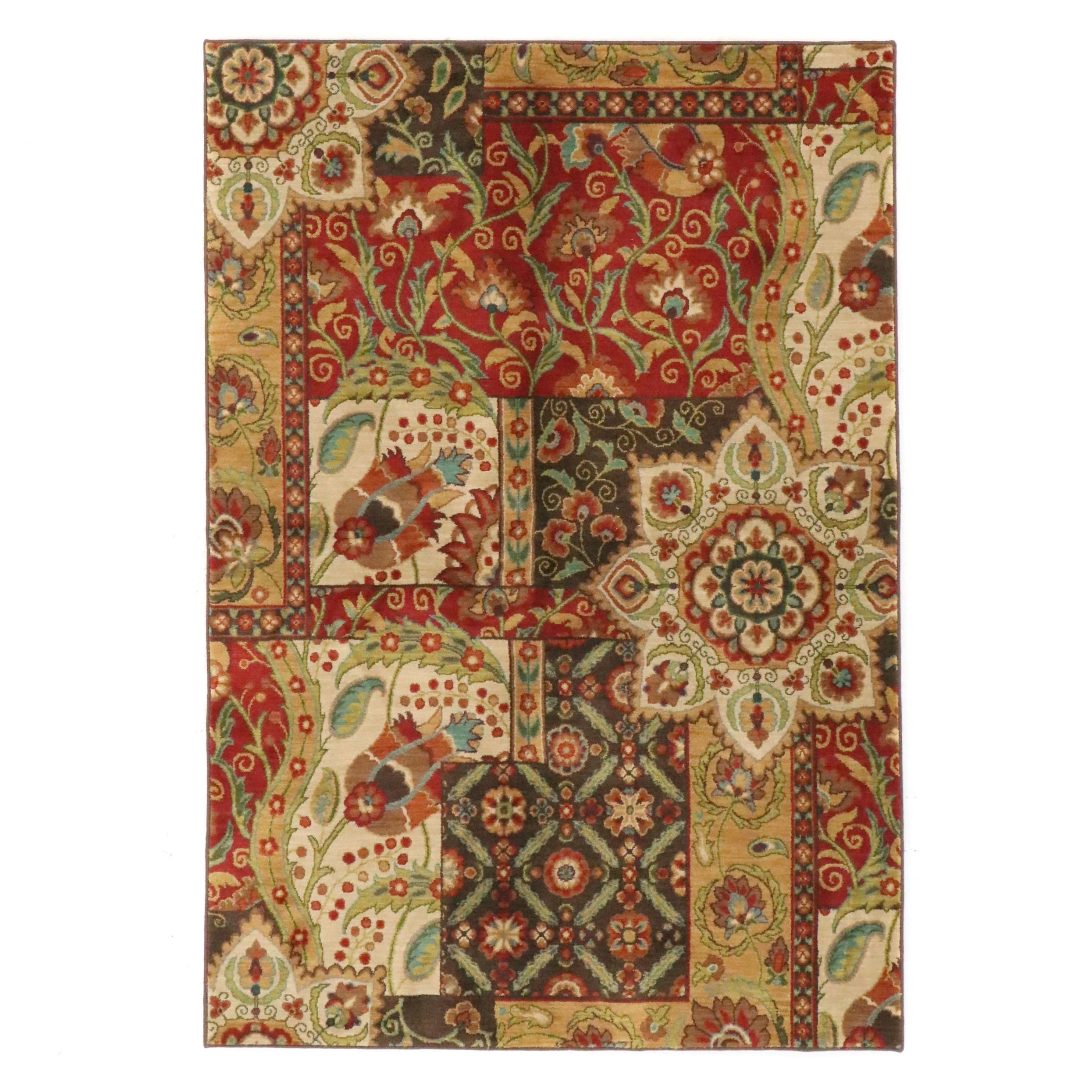 4'9 x 8'2 Machine Made Contemporary Area Rug