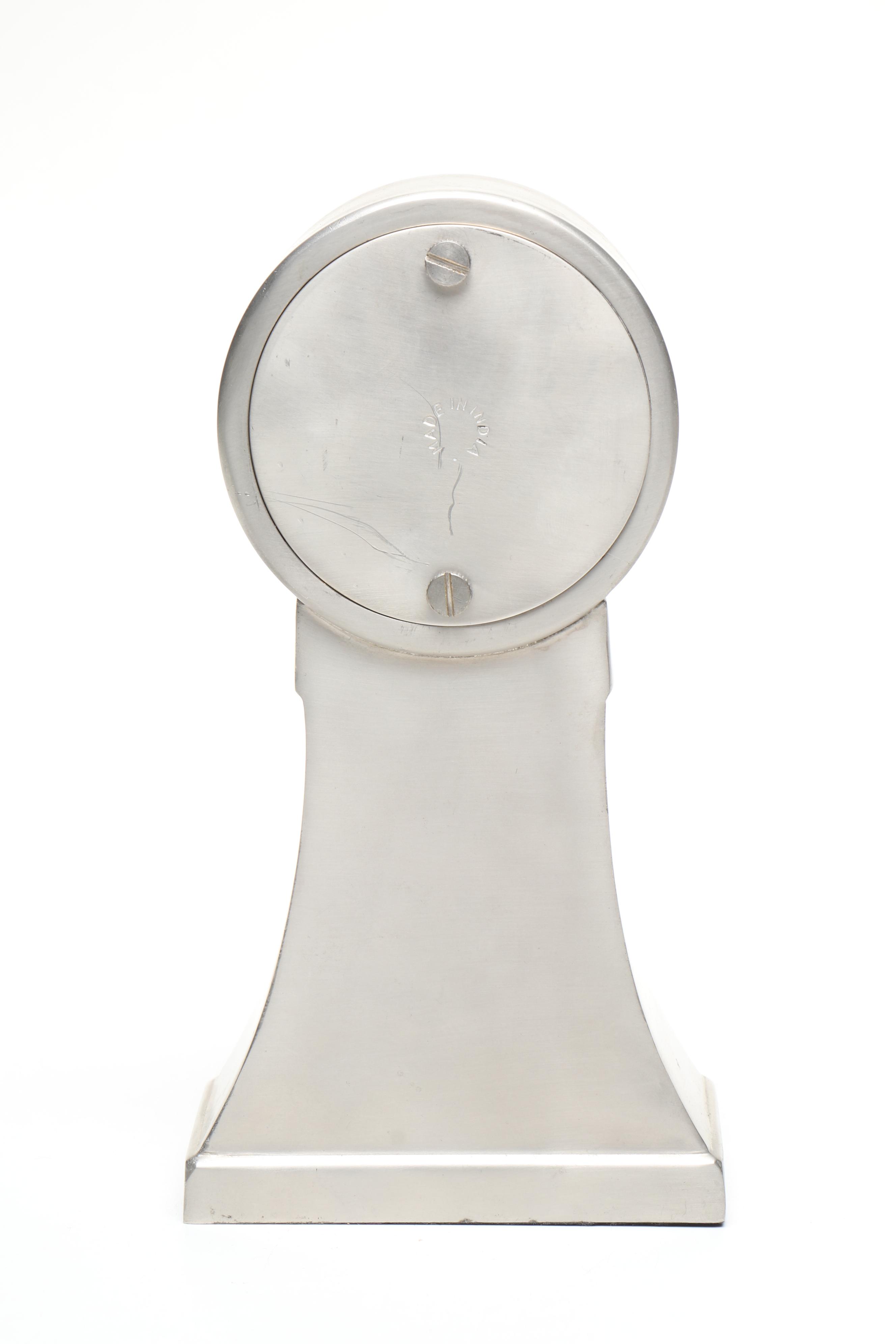 Golden Gate Stainless Steel Mantel Clock