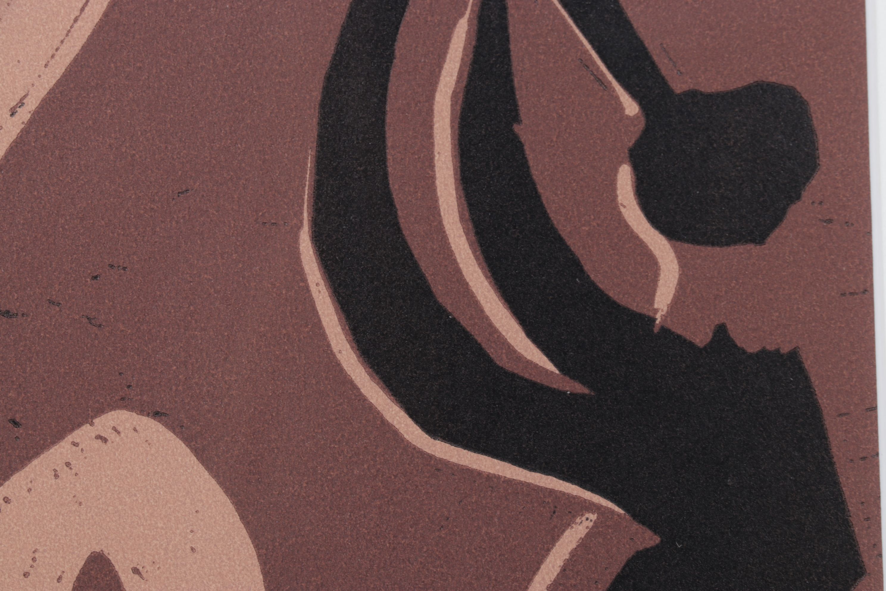 Pablo Picasso Linoleum Cut "Mother and Child With Dancer and Flute Player"