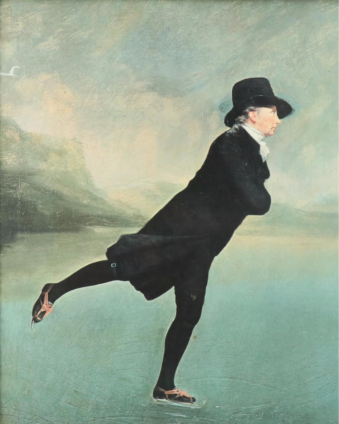 Offset Lithograph "The Skating Minister"