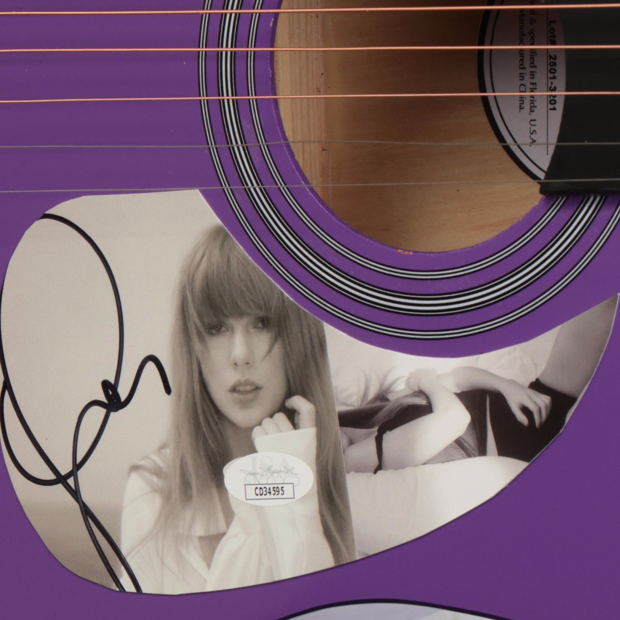 Taylor Swift Decal-Signed Ashthorpe Acoustic Guitar, JSA