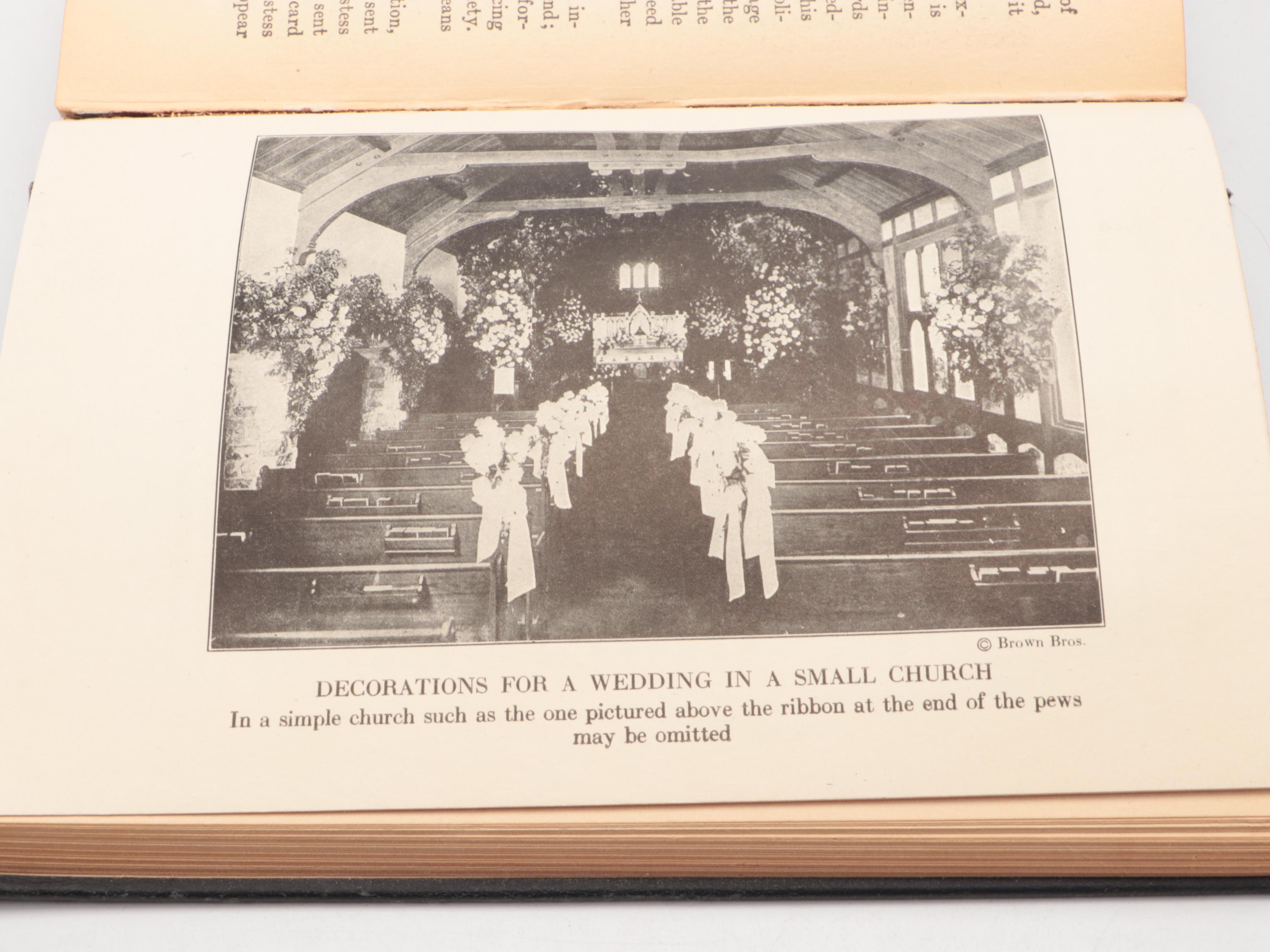 Illustrated "Book of Etiquette" Two-Volume Set by Lillian Eichler, 1922