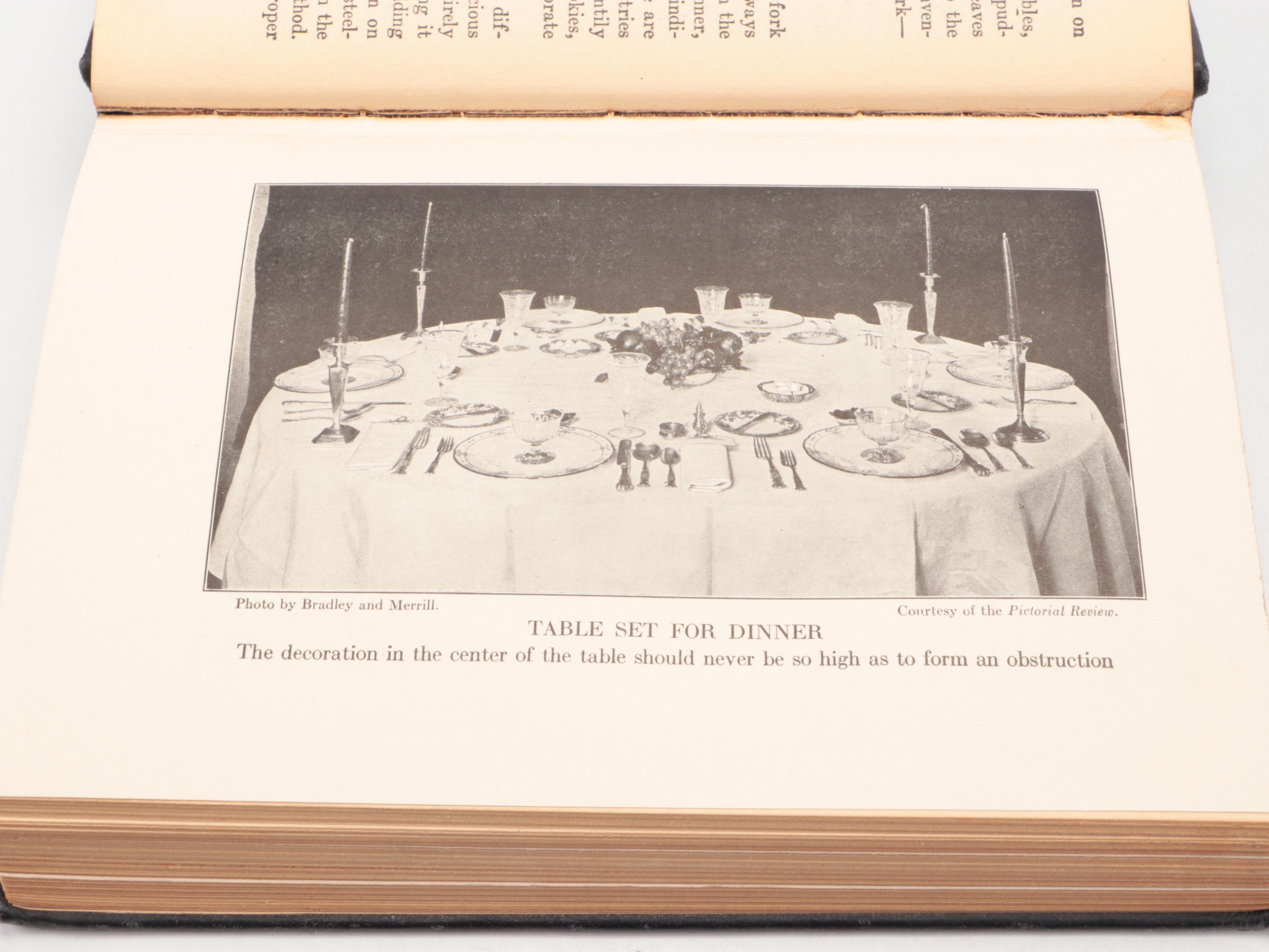 Illustrated "Book of Etiquette" Two-Volume Set by Lillian Eichler, 1922