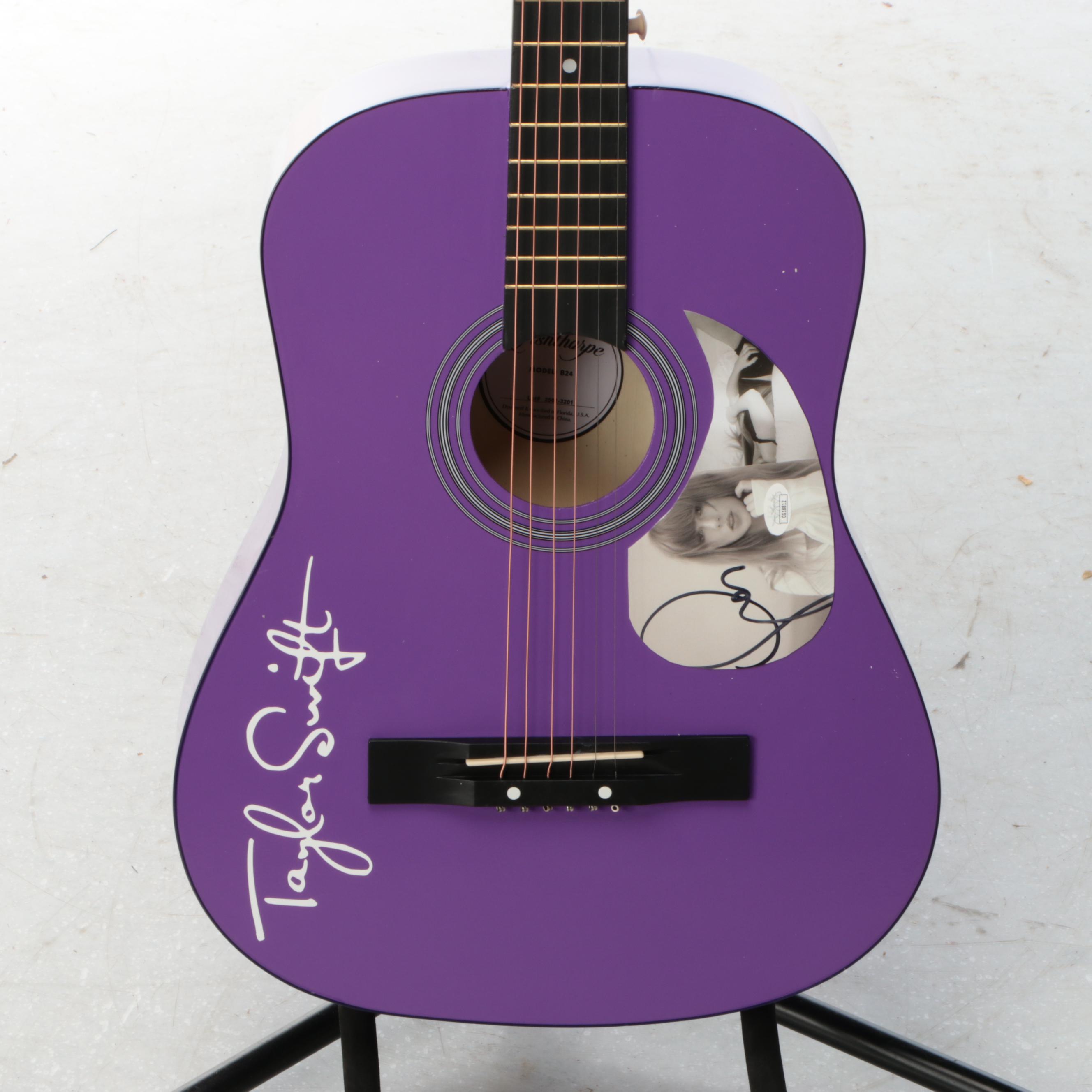 Taylor Swift Decal-Signed Ashthorpe Acoustic Guitar, JSA