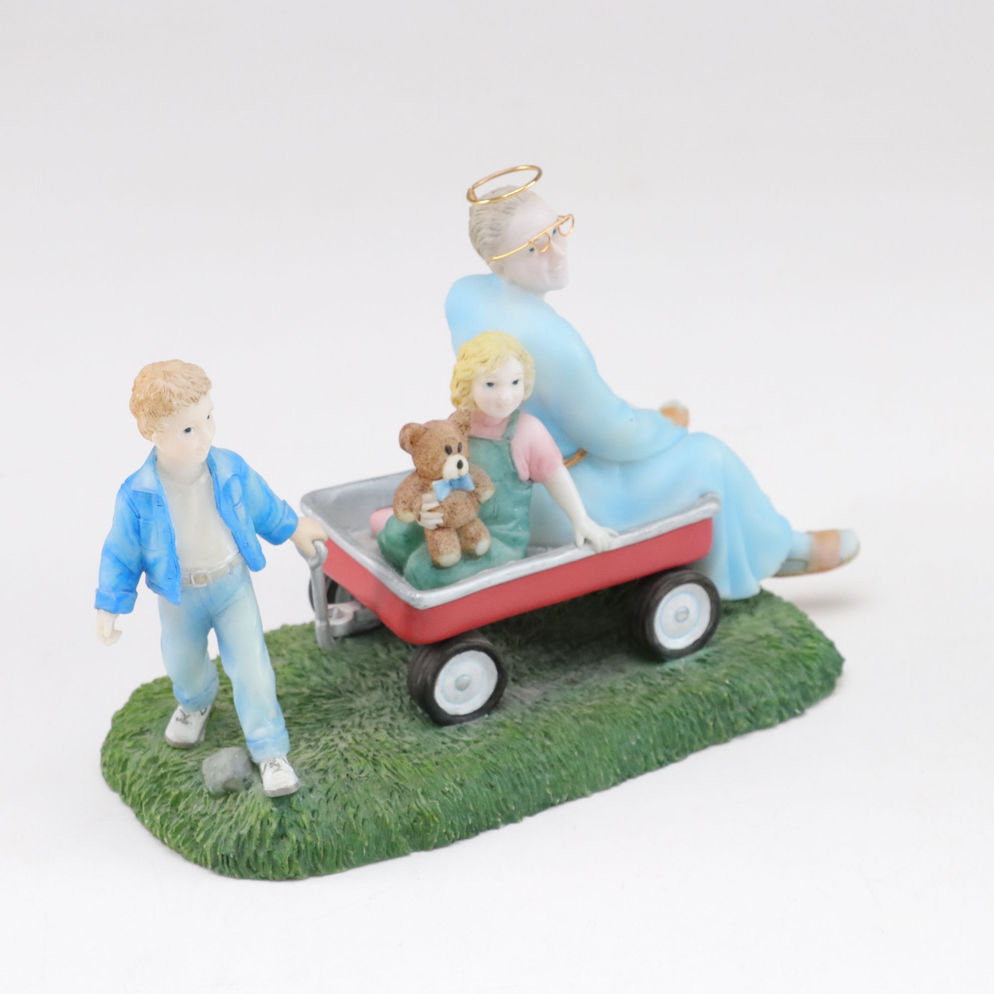 Almost Angels "His Burden is Light" Figurine with "Angel Kisses" Plate and More