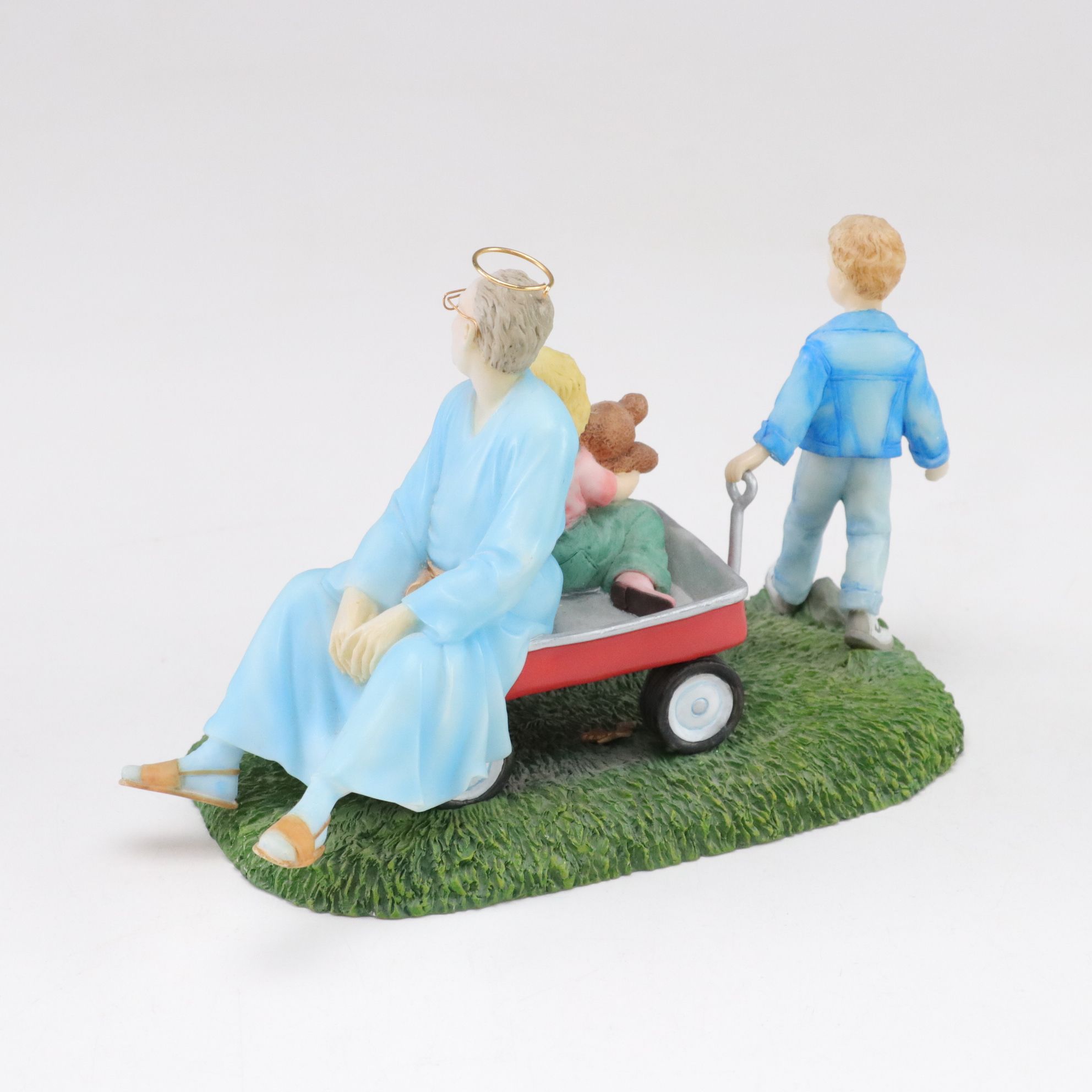 Almost Angels "His Burden is Light" Figurine with "Angel Kisses" Plate and More