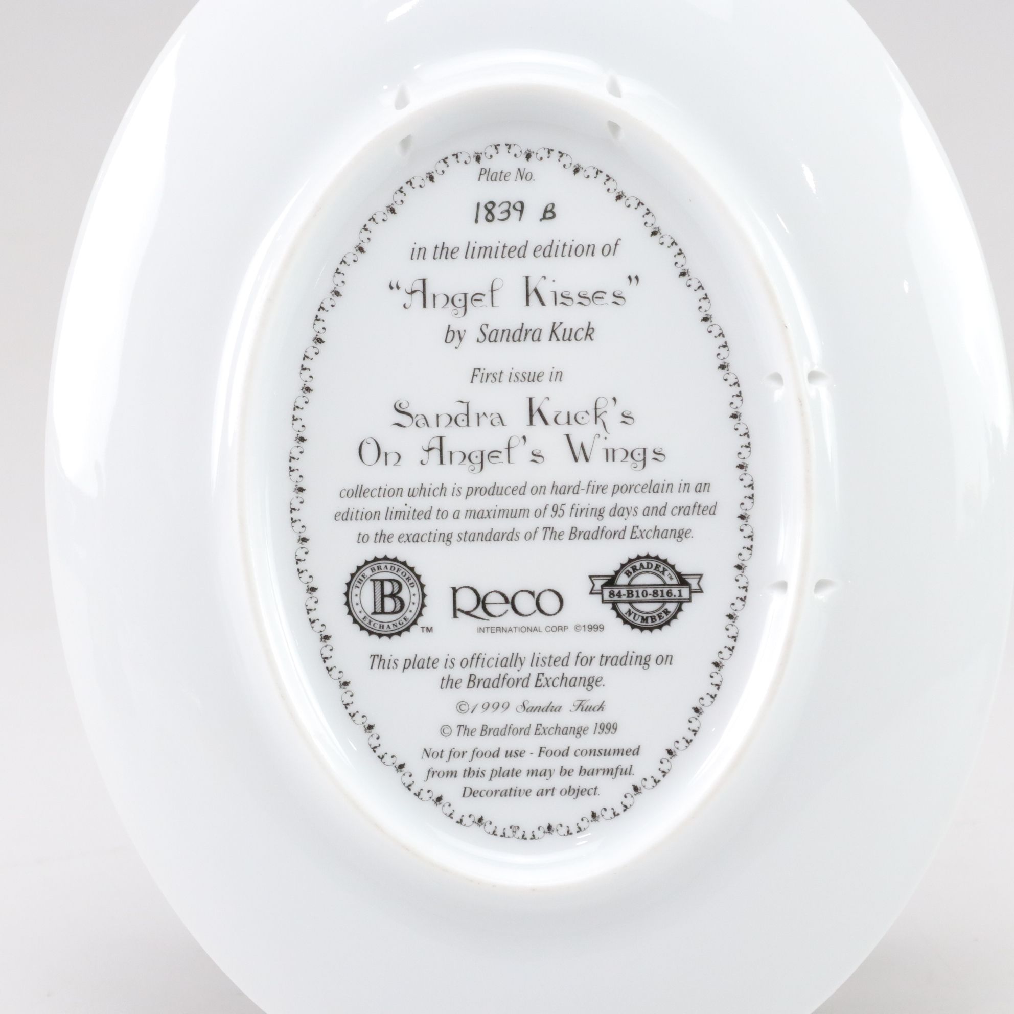 Almost Angels "His Burden is Light" Figurine with "Angel Kisses" Plate and More