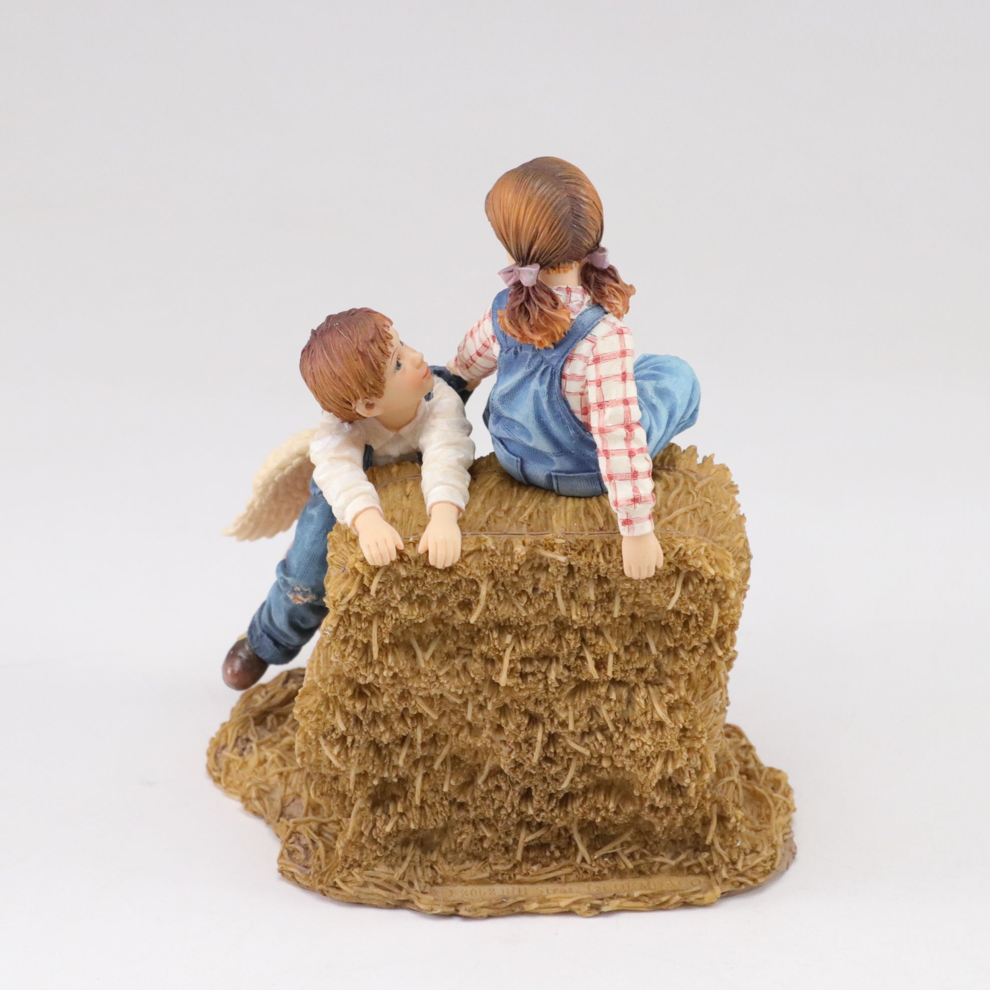 Almost Angels "His Burden is Light" Figurine with "Angel Kisses" Plate and More