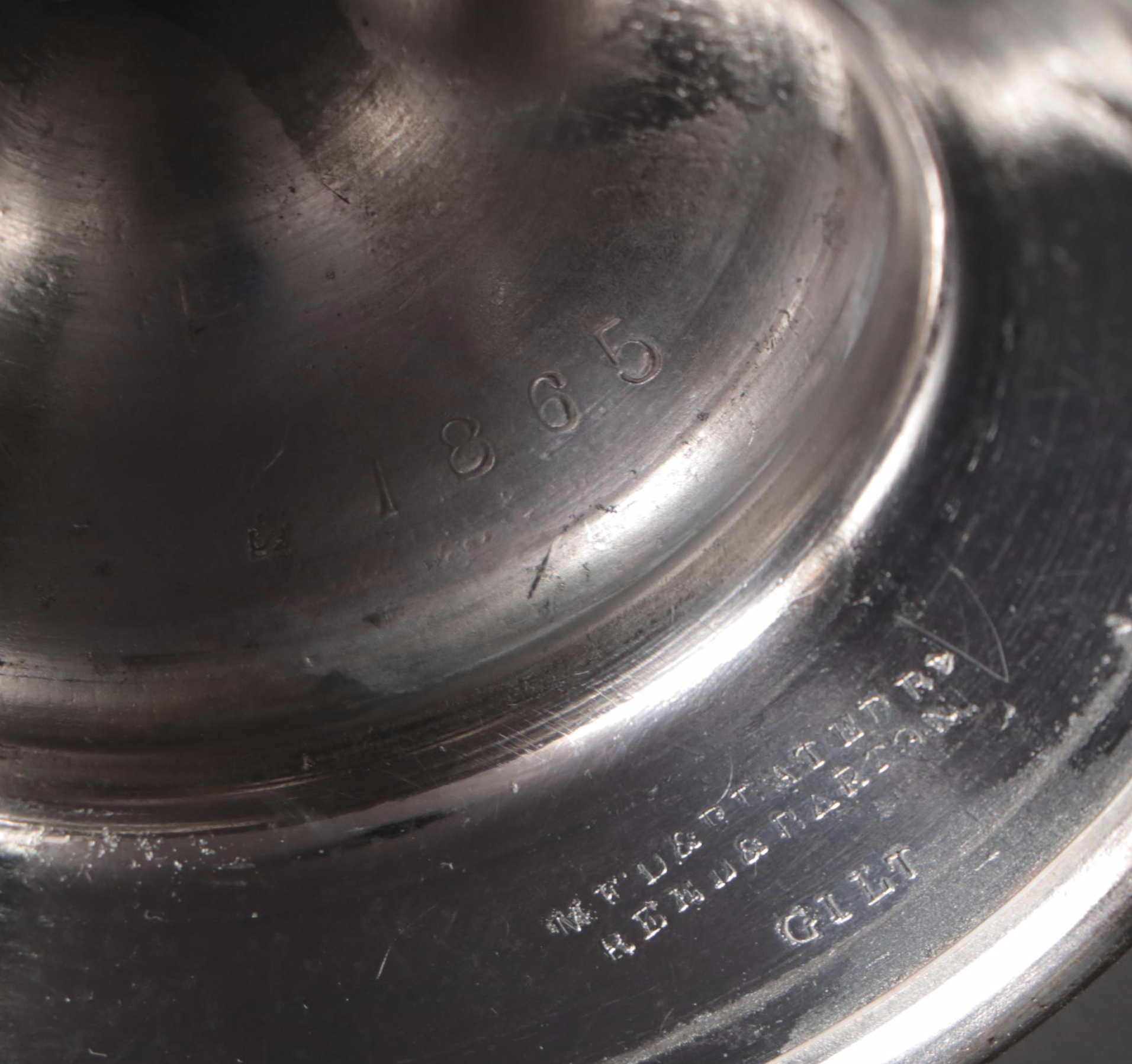 Victorian Reed & Barton Silver Plate Tipping Pitcher with Cup