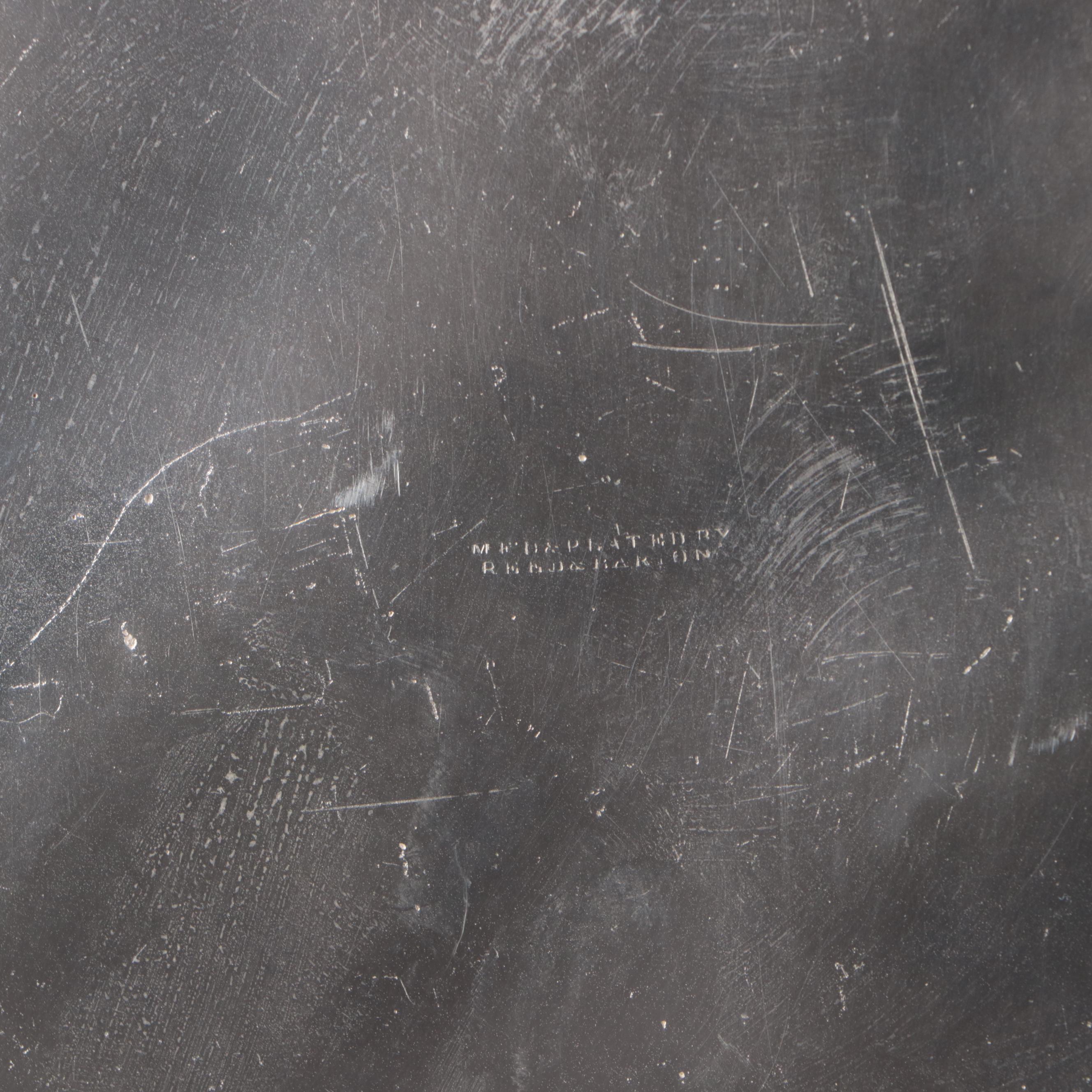 Victorian Reed & Barton Silver Plate Tipping Pitcher with Cup