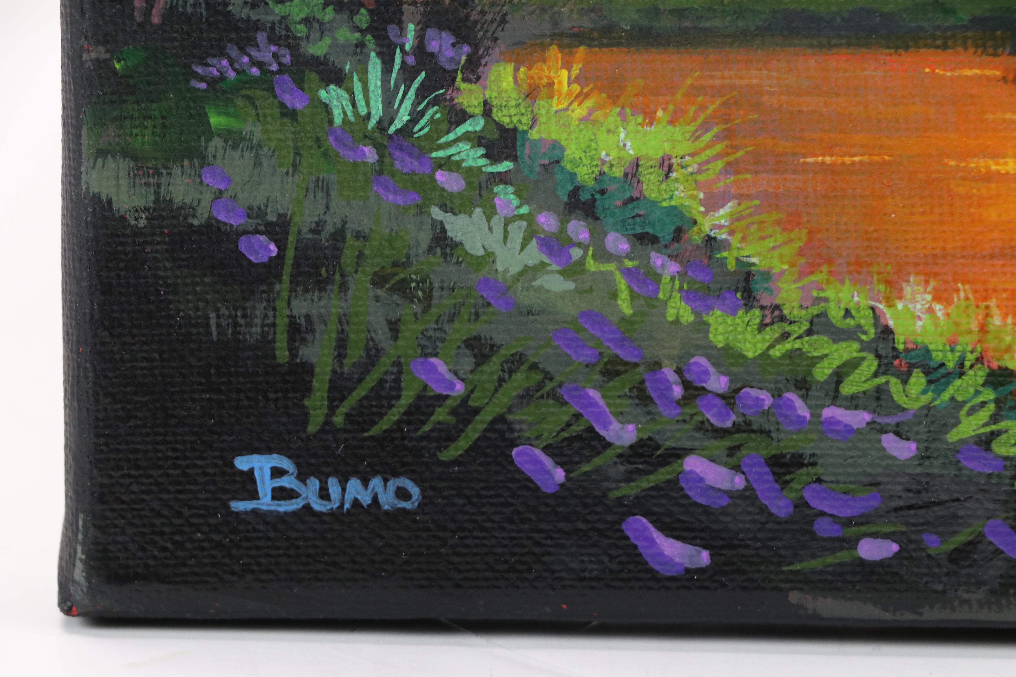 Doug "Bumo" Johnpeer Sunset Landscape Oil Painting, 2025