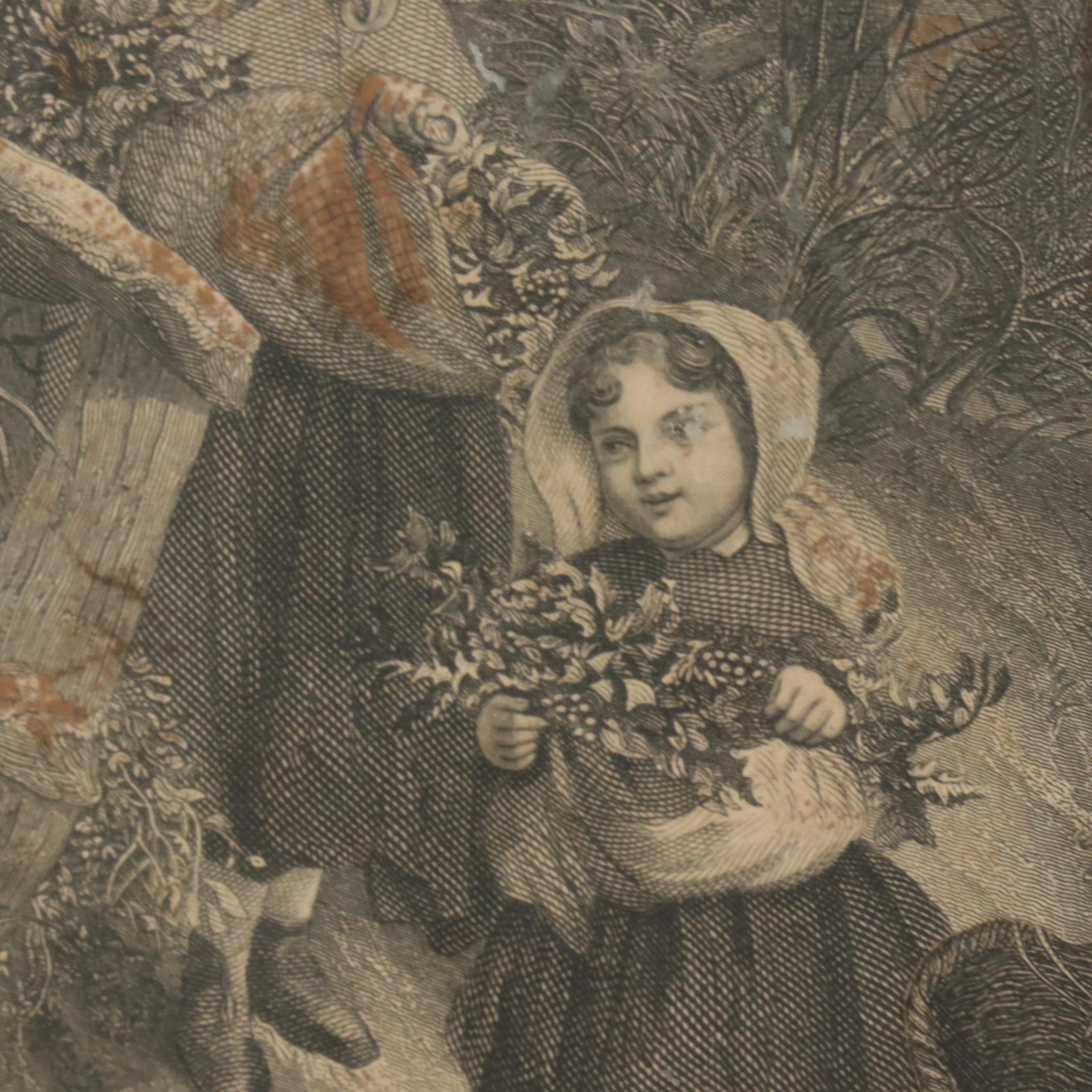 Collage of Cutout Figurative Engravings