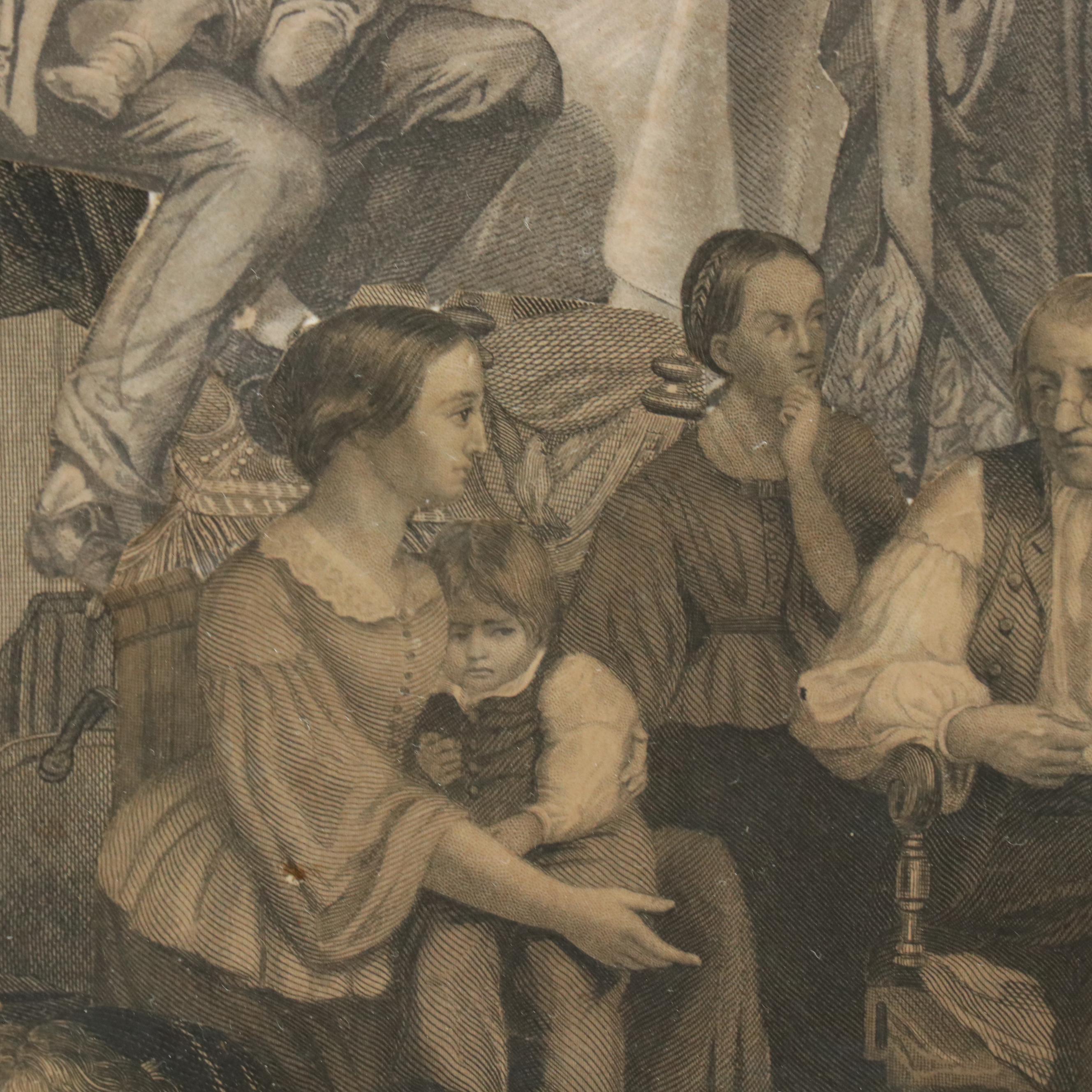 Collage of Cutout Figurative Engravings