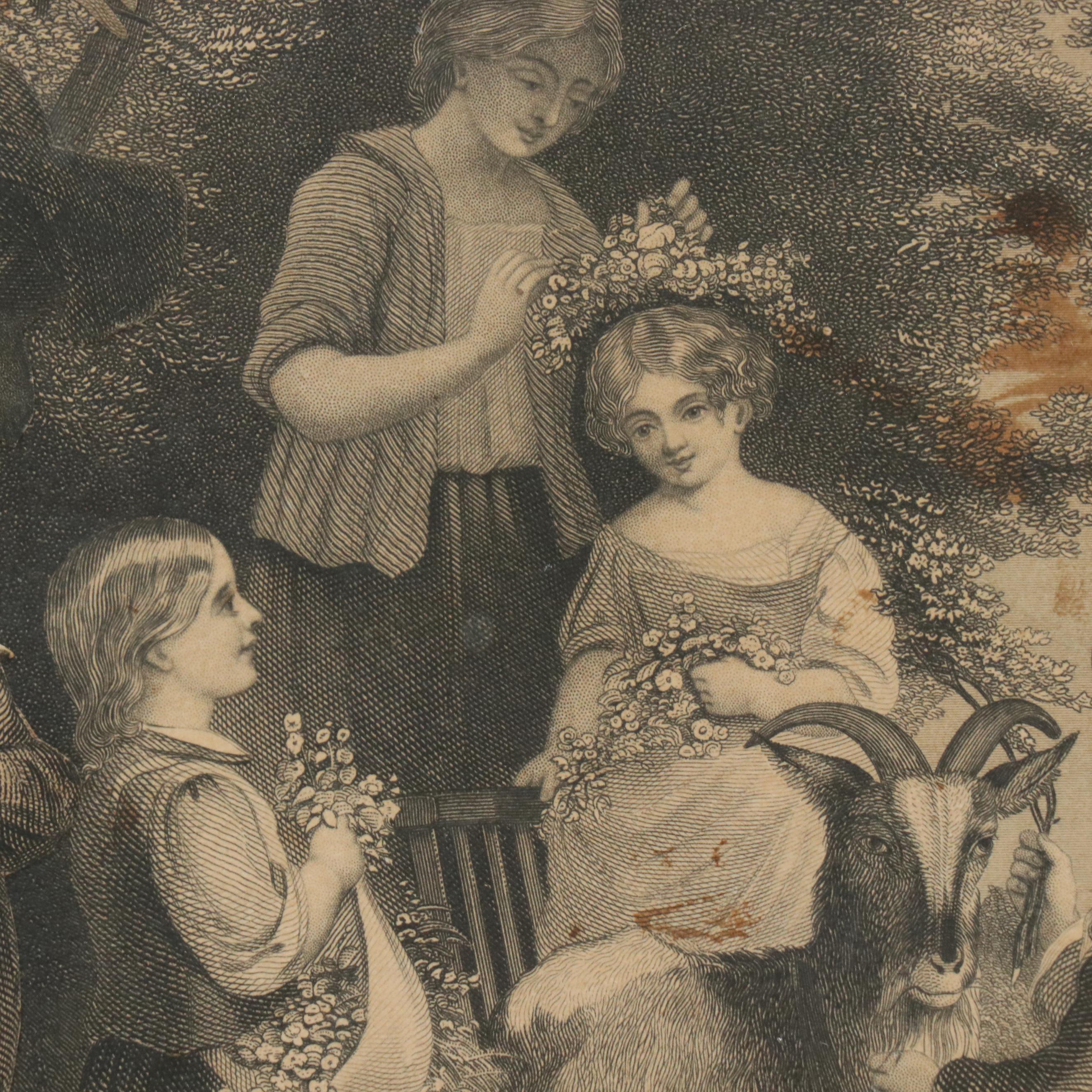 Collage of Cutout Figurative Engravings