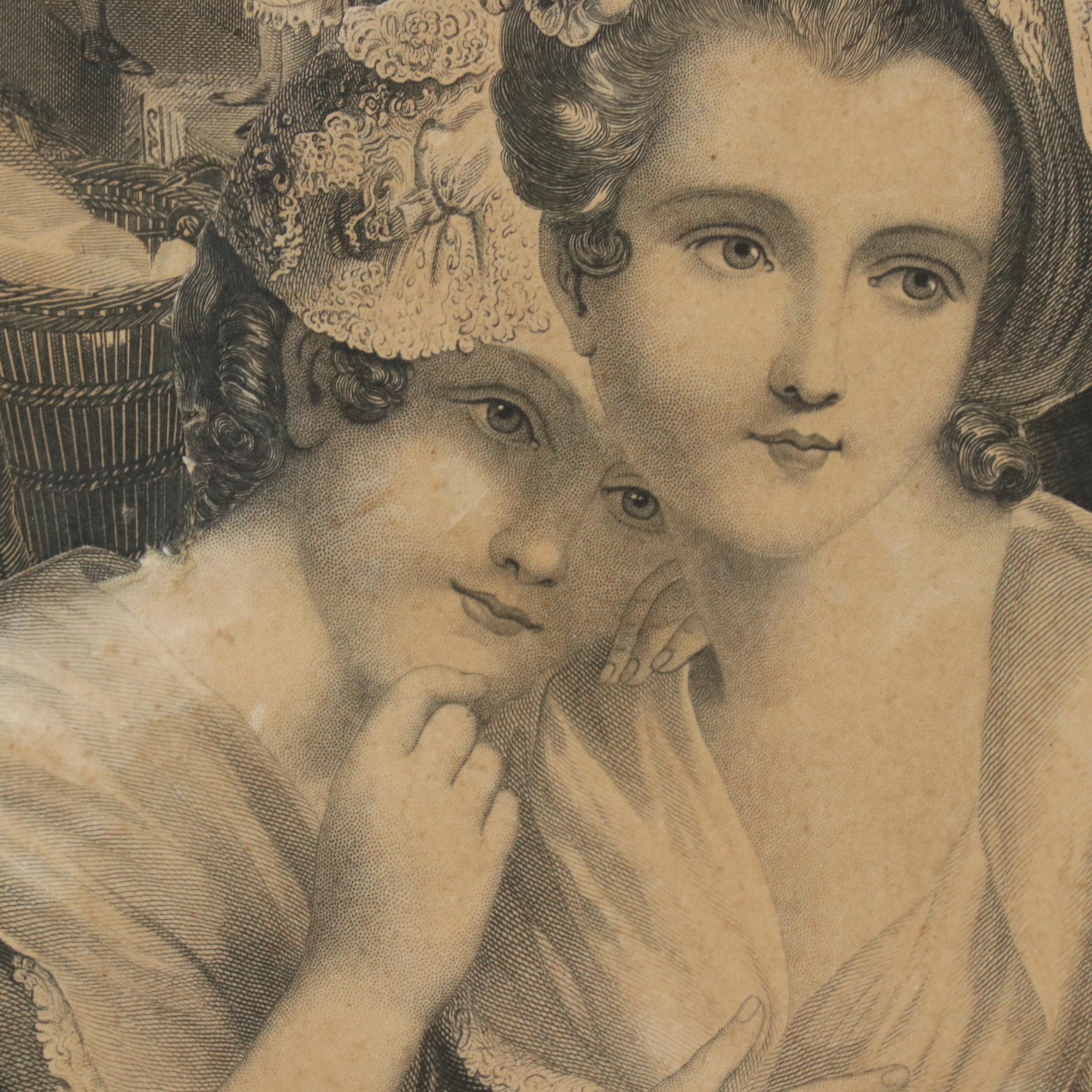 Collage of Cutout Figurative Engravings