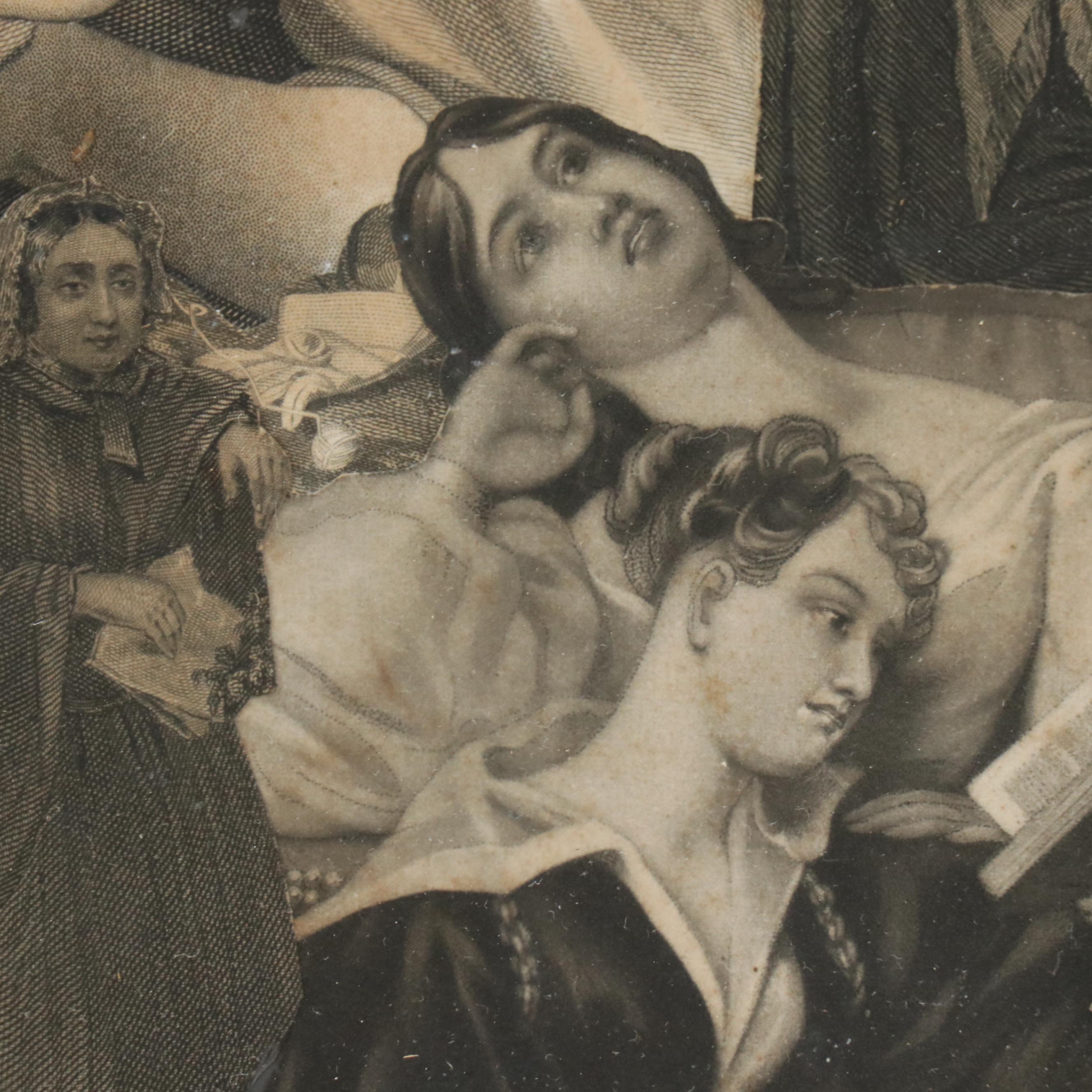 Collage of Cutout Figurative Engravings