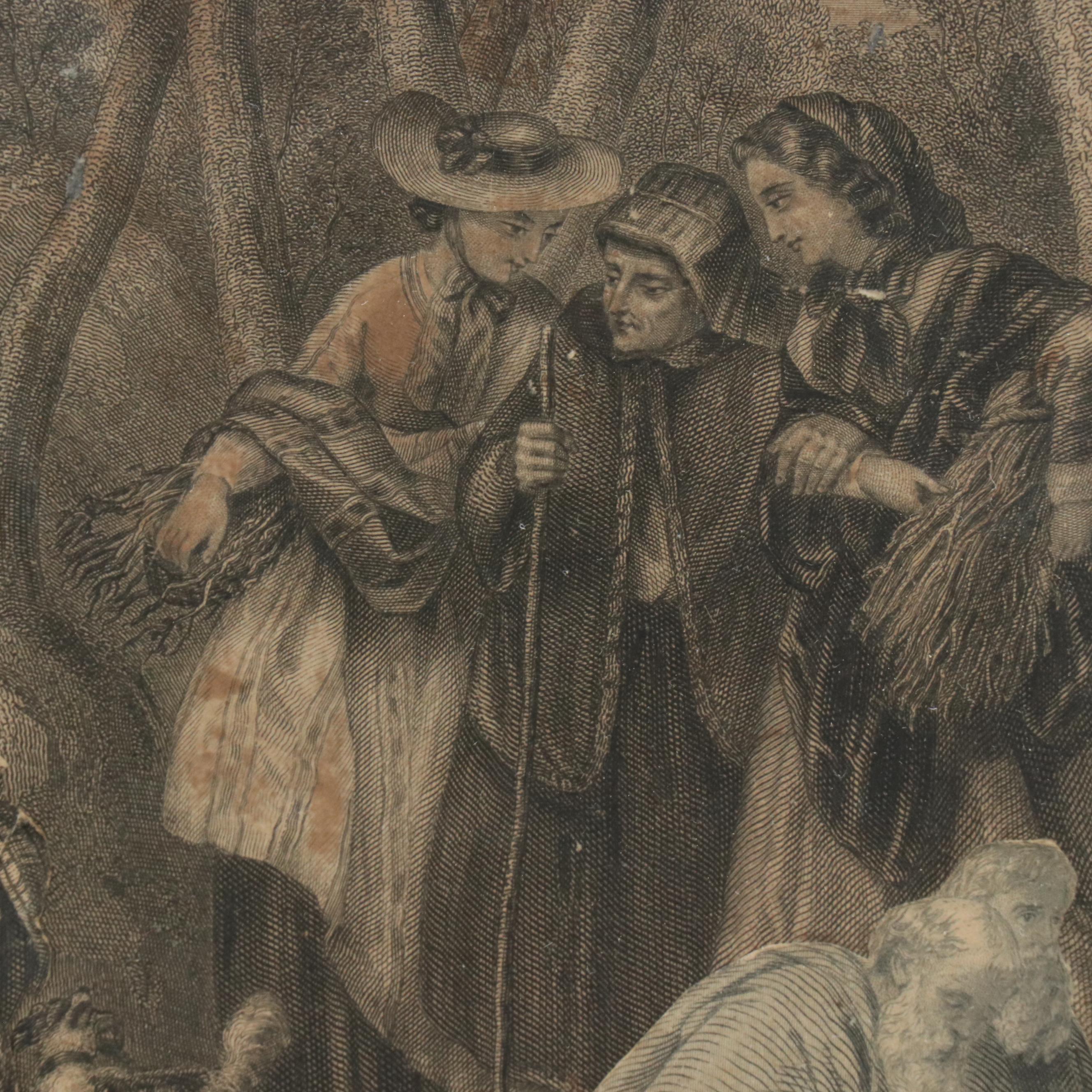 Collage of Cutout Figurative Engravings