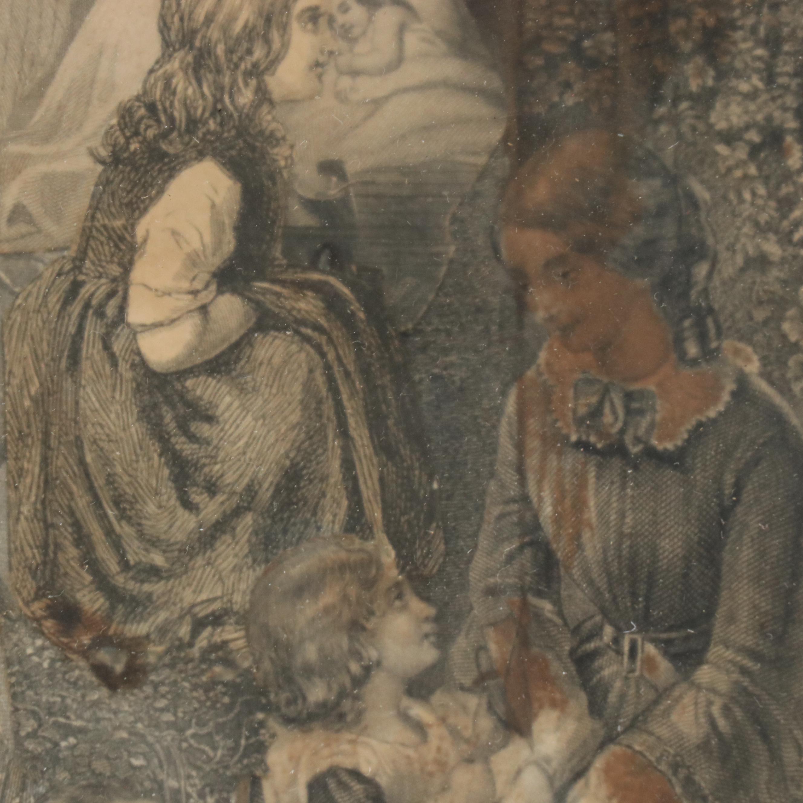 Collage of Cutout Figurative Engravings