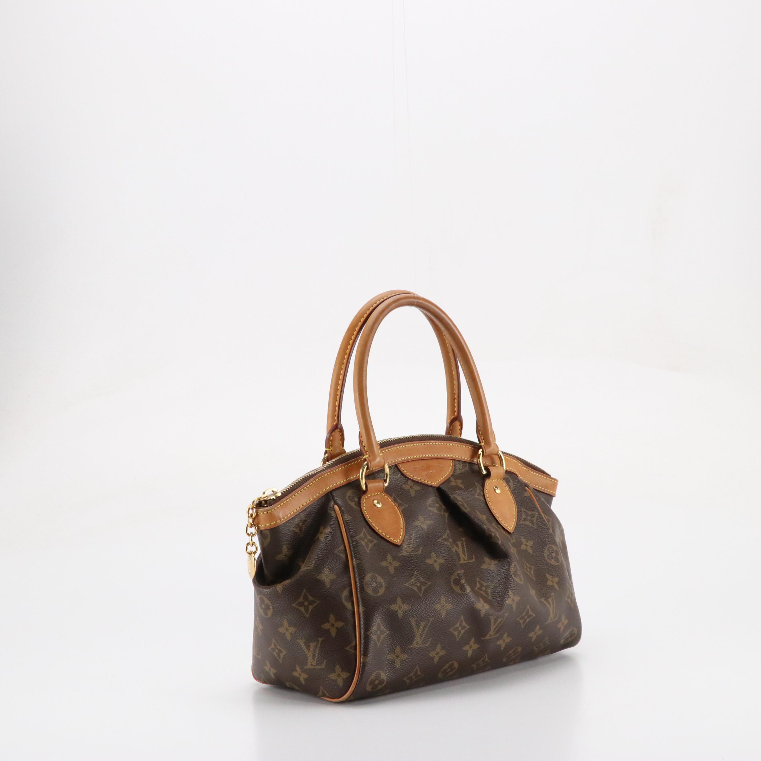 Louis Vuitton Tivoli PM Handbag in Monogram Canvas and Vachetta Leather