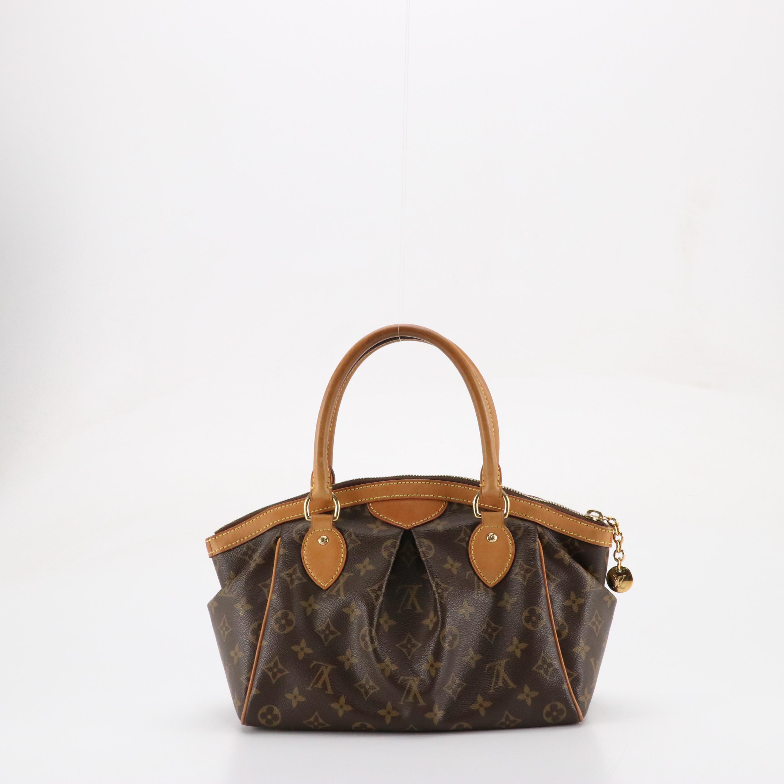 Louis Vuitton Tivoli PM Handbag in Monogram Canvas and Vachetta Leather