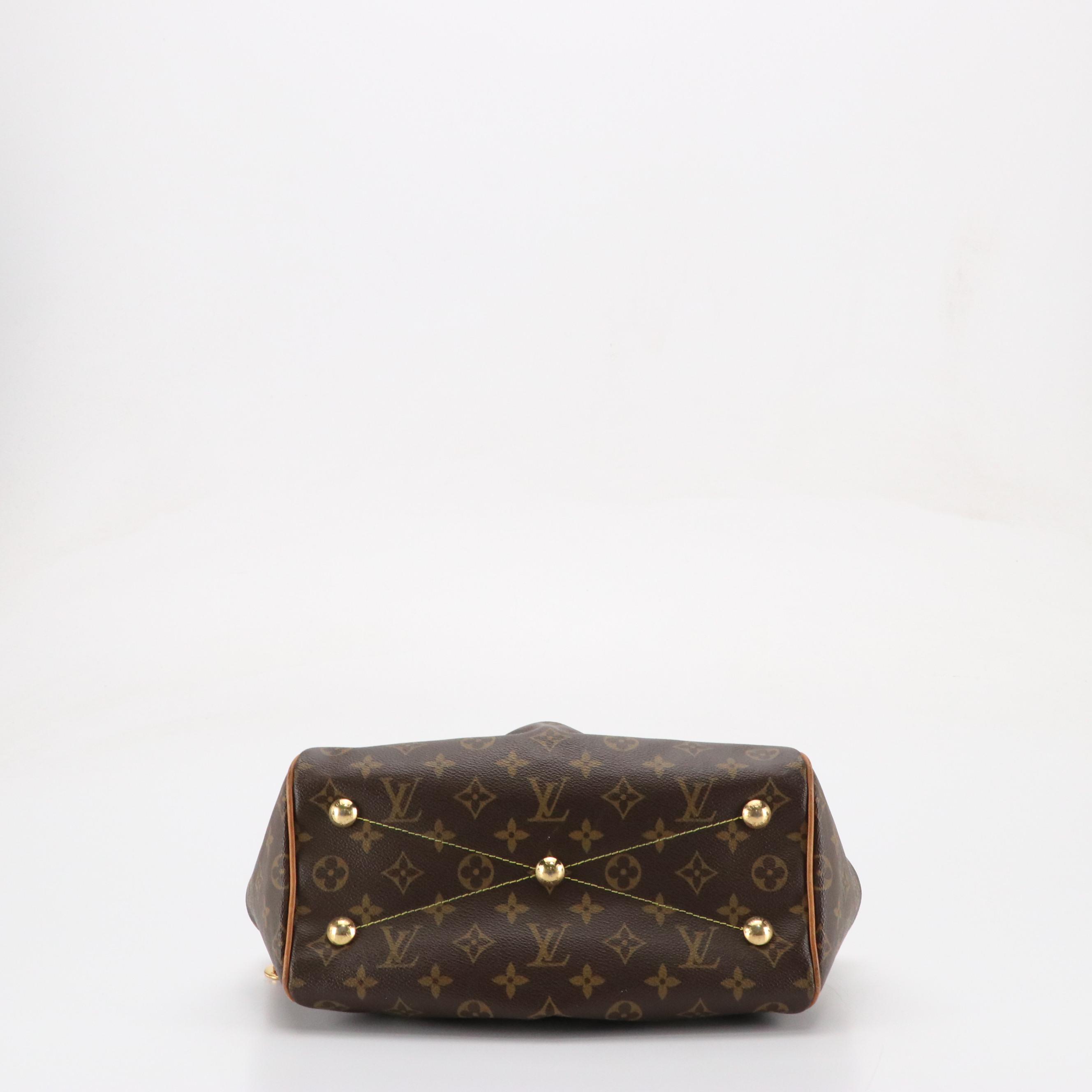 Louis Vuitton Tivoli PM Handbag in Monogram Canvas and Vachetta Leather