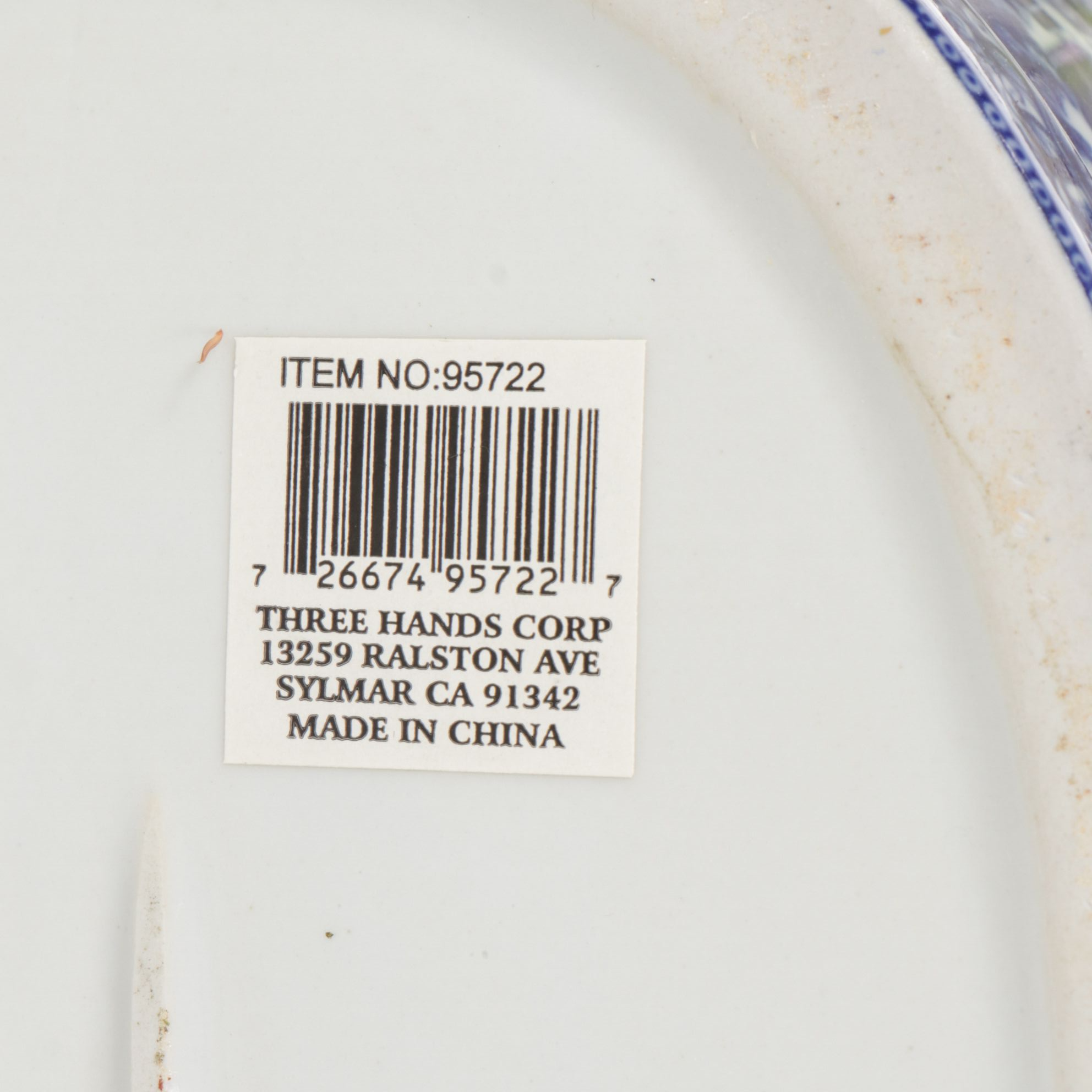 Victoria Ware Ironstone Reproduction Planter with Faux Flower Bouquet