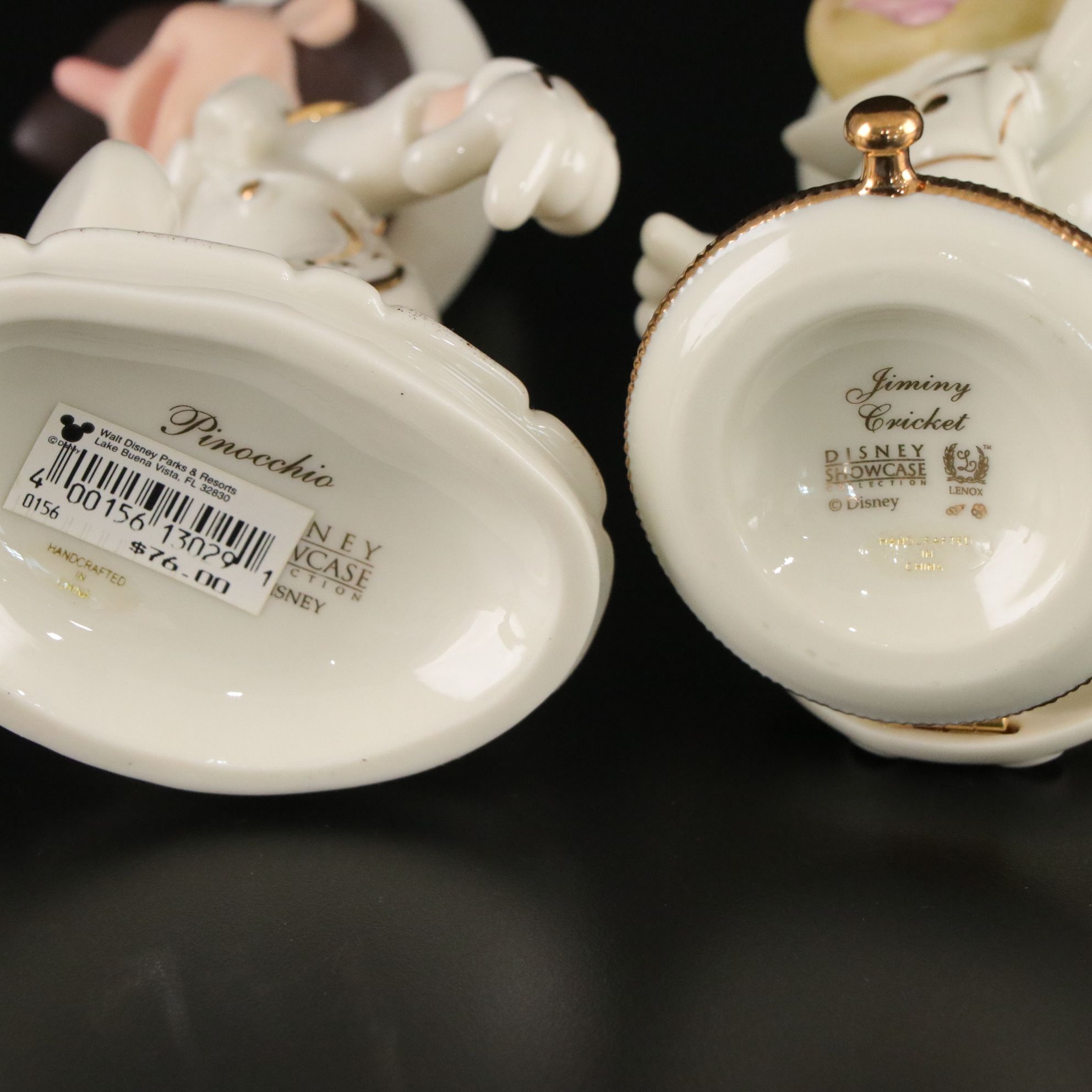Lenox Jiminy Cricket, Pinocchio & Other Disney Character Figurines