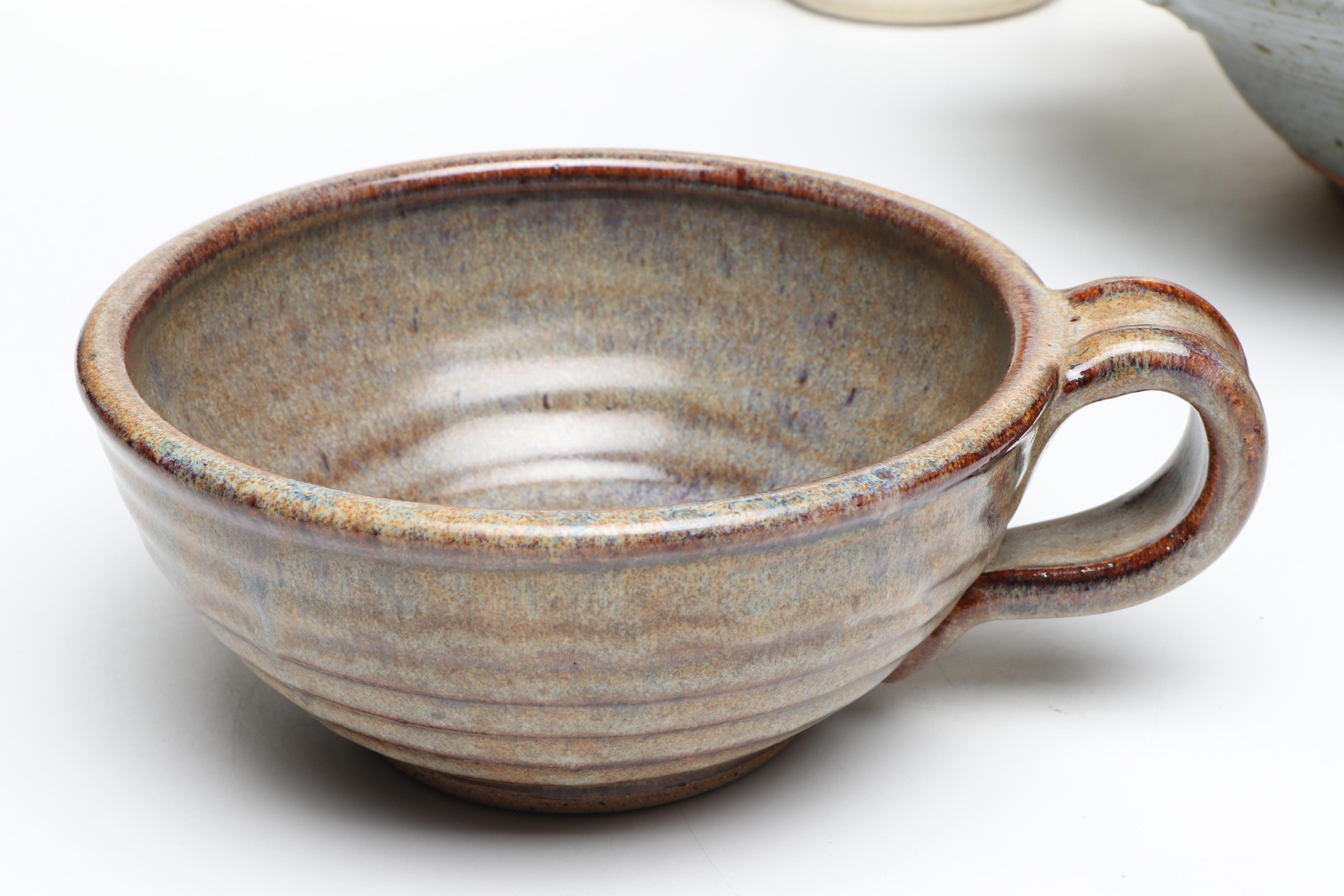 Nell Hazinski, More Signed Art Pottery Ewer, Pitcher and Bowls